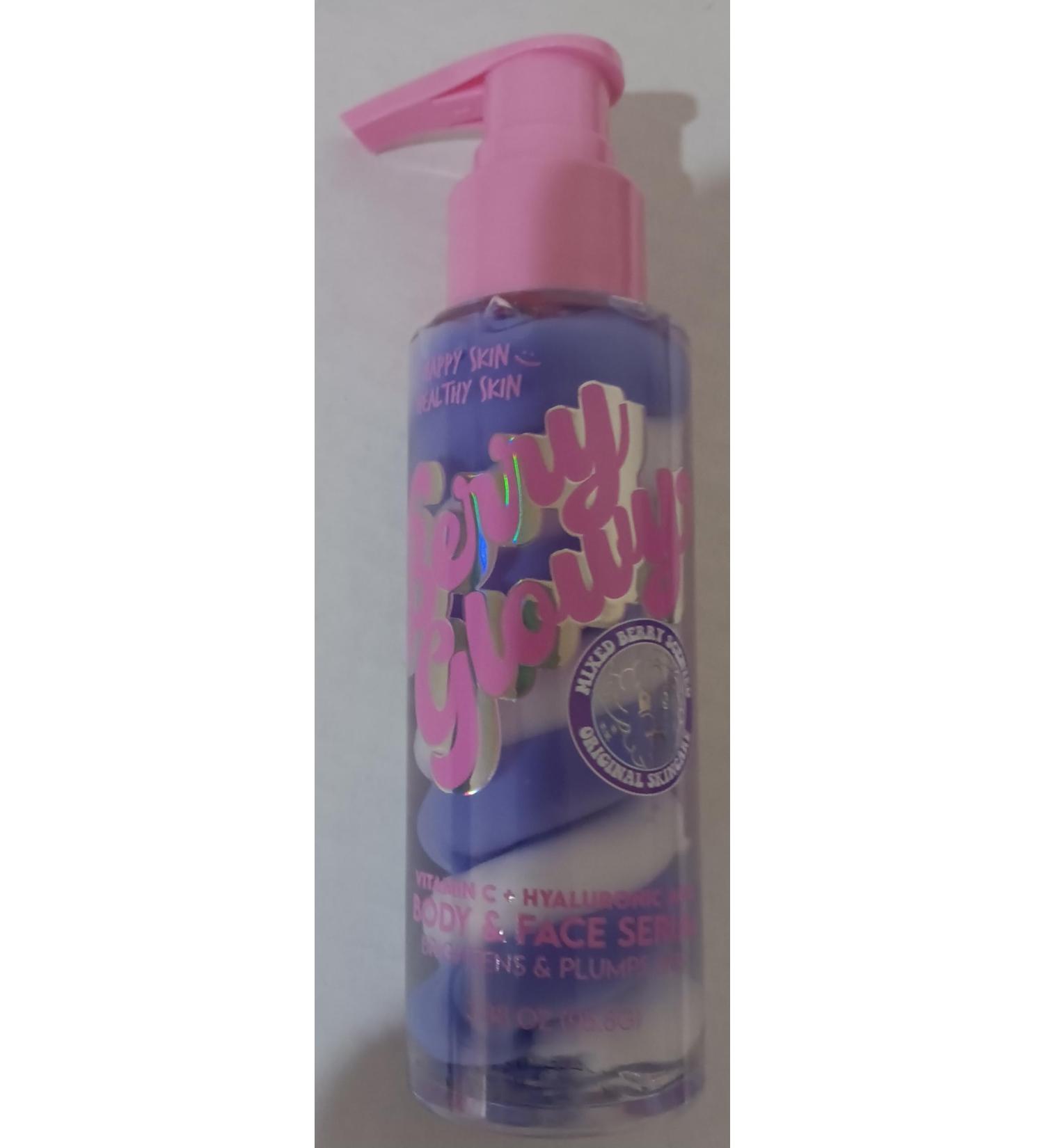 Berry Glowy Serum with Hyaluronic Acid plus vitamin C Happy Skin Healthy Skin Natural Skin mixberry scent