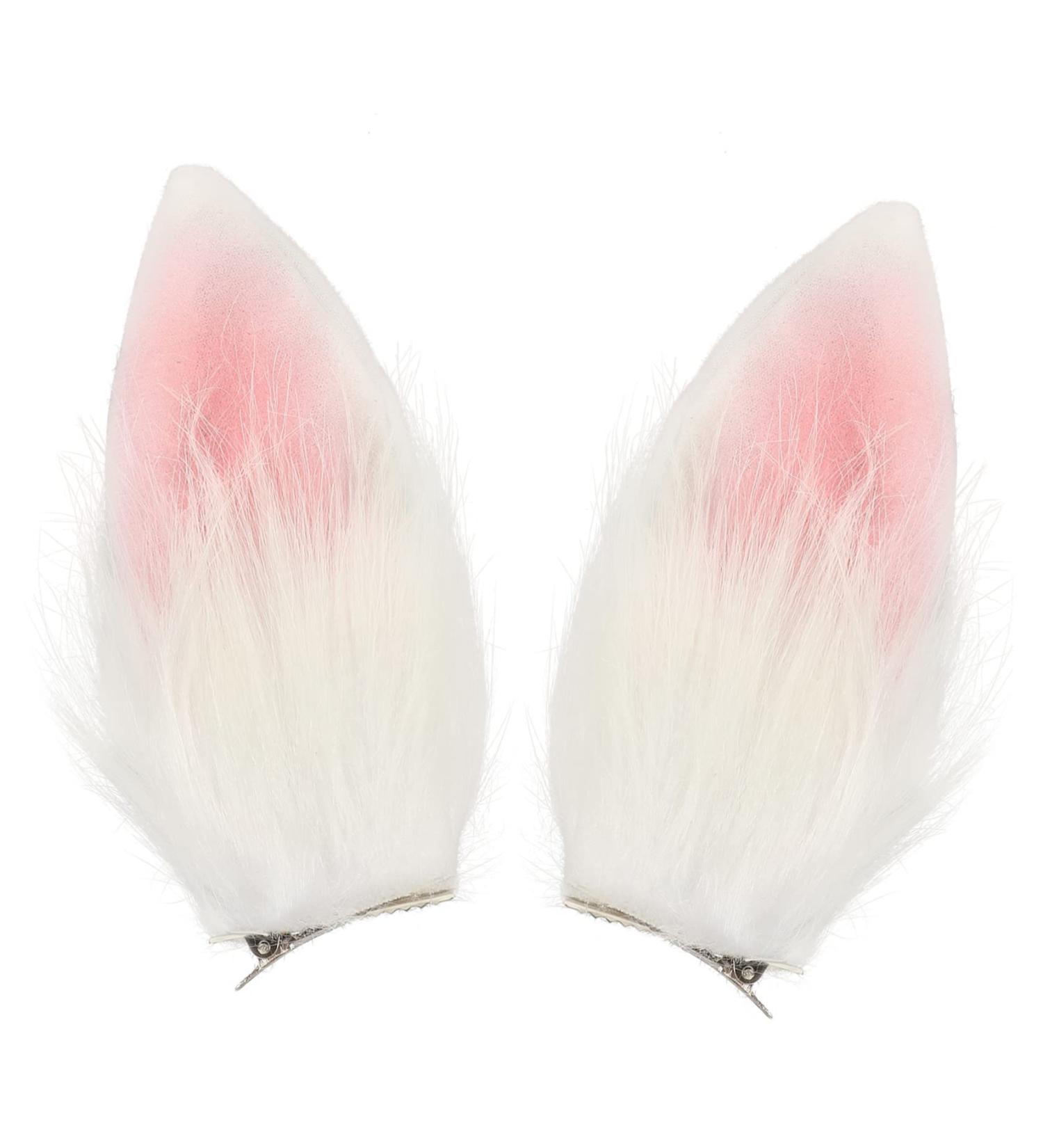 minkissy 1 Pair Bunny Ear Hair Clip Bunny Ears Hairpin Bunny Accessories for Women Rabbit Ear Prop Costume Accessory Barrettes for Girls Rabbit Cosplay Prop Accessory Dress Prom Plush Miss - Buy Online on GoSupps.com
