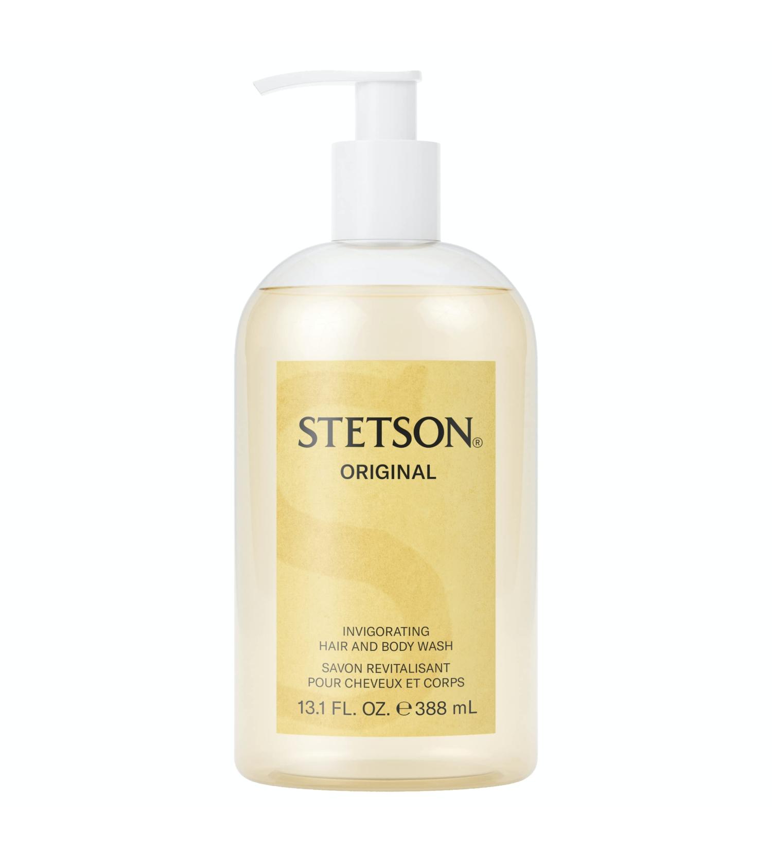 Stetson Original Hair and Body Wash - Earthy, Woody, and Masculine Aroma - 13.1 Fl Oz - Buy Online on GoSupps.com