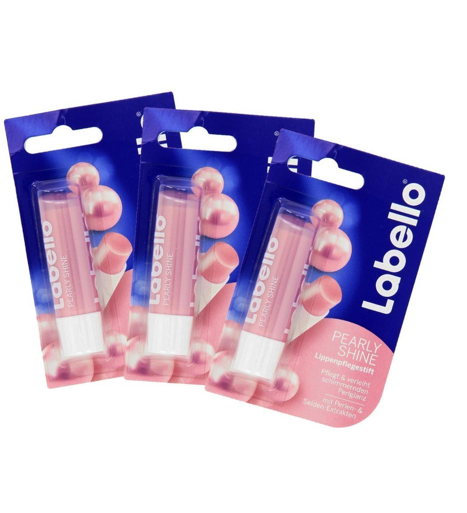 Labello Pearly Shine Lip Balm - 3 pack by Labello - Buy Online on GoSupps.com