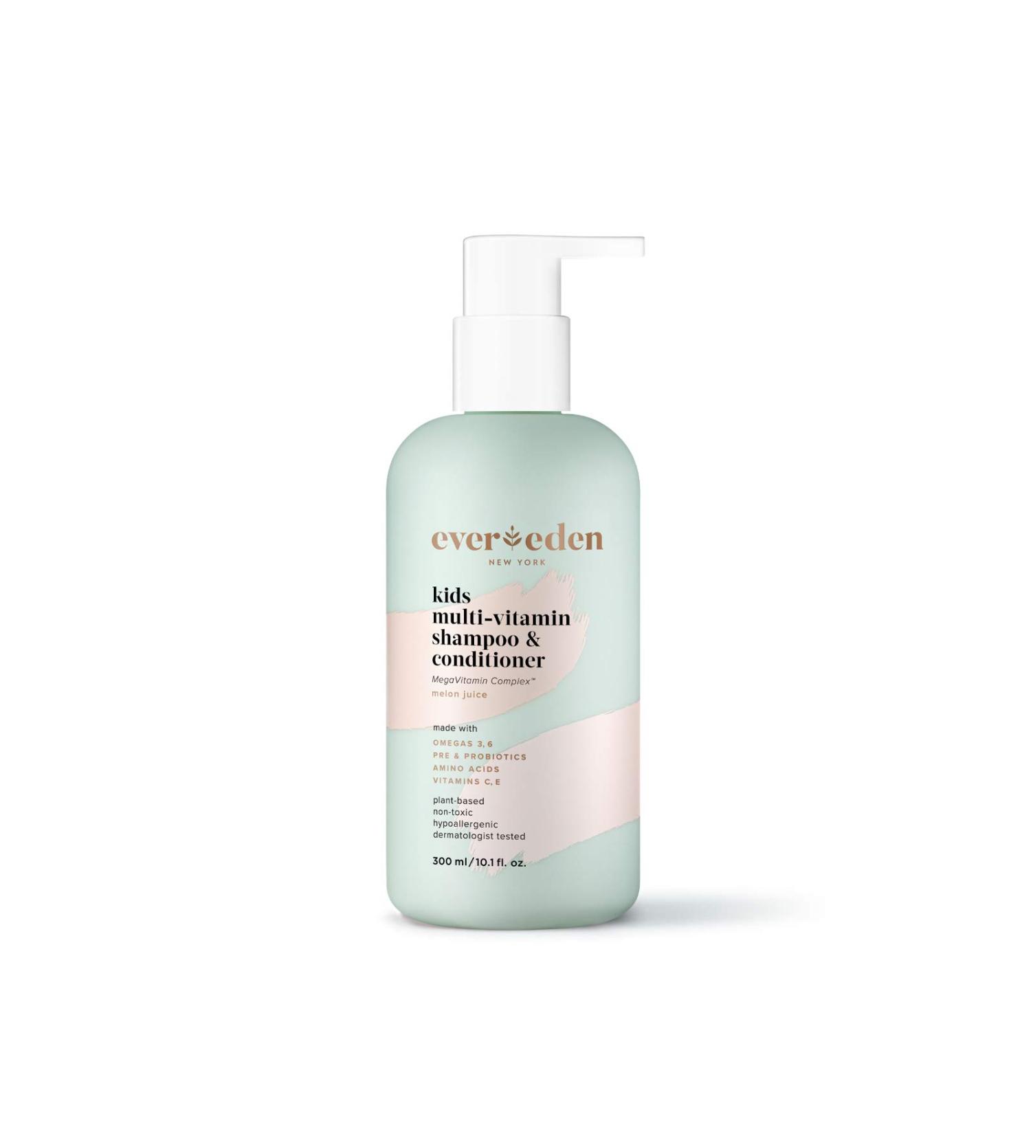 Evereden Kids 2 in 1 Shampoo and Conditioner - Melon Juice 10.1 fl oz | Natural Plant Based Skin Care | Non-Toxic & Organic Ingredients | Multi-Vitamin Skin Care for Kids - Buy Online on GoSupps.com