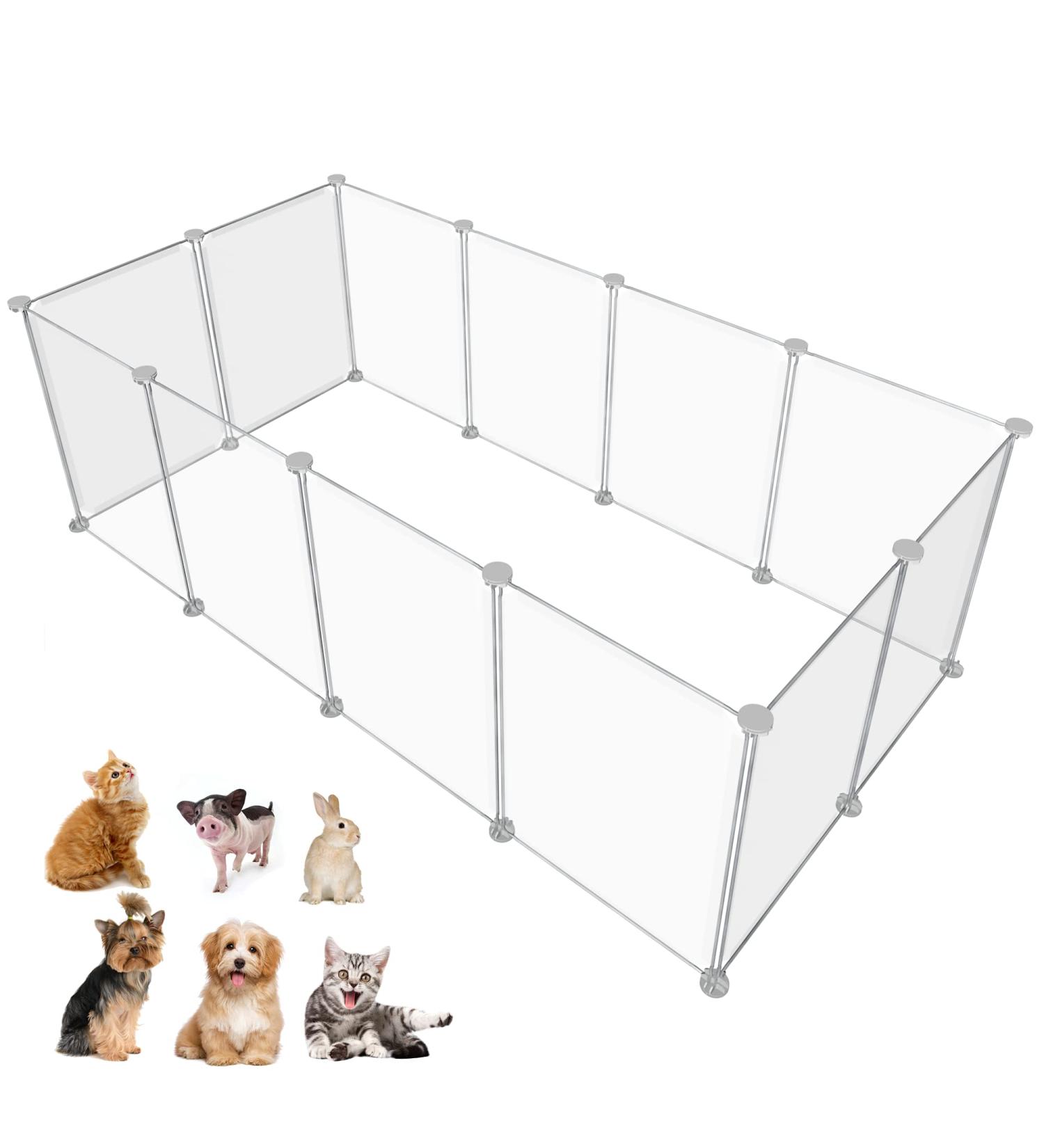 HOMICKER Pet Playpen: Portable Small Animals Fence for Guinea Pigs, Bunny, Ferrets, Hamsters, Puppies and more - Buy Online on GoSupps.com