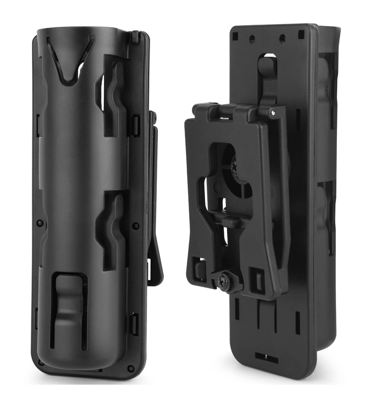 AIKEEC 360 Degree Rotating Telescopic Baton Holder | Expandable Baton Holster for Duty Belt | Tactical Swiveling Flashlight Holster - ABS Case | 1 PCS - Buy Online on GoSupps.com
