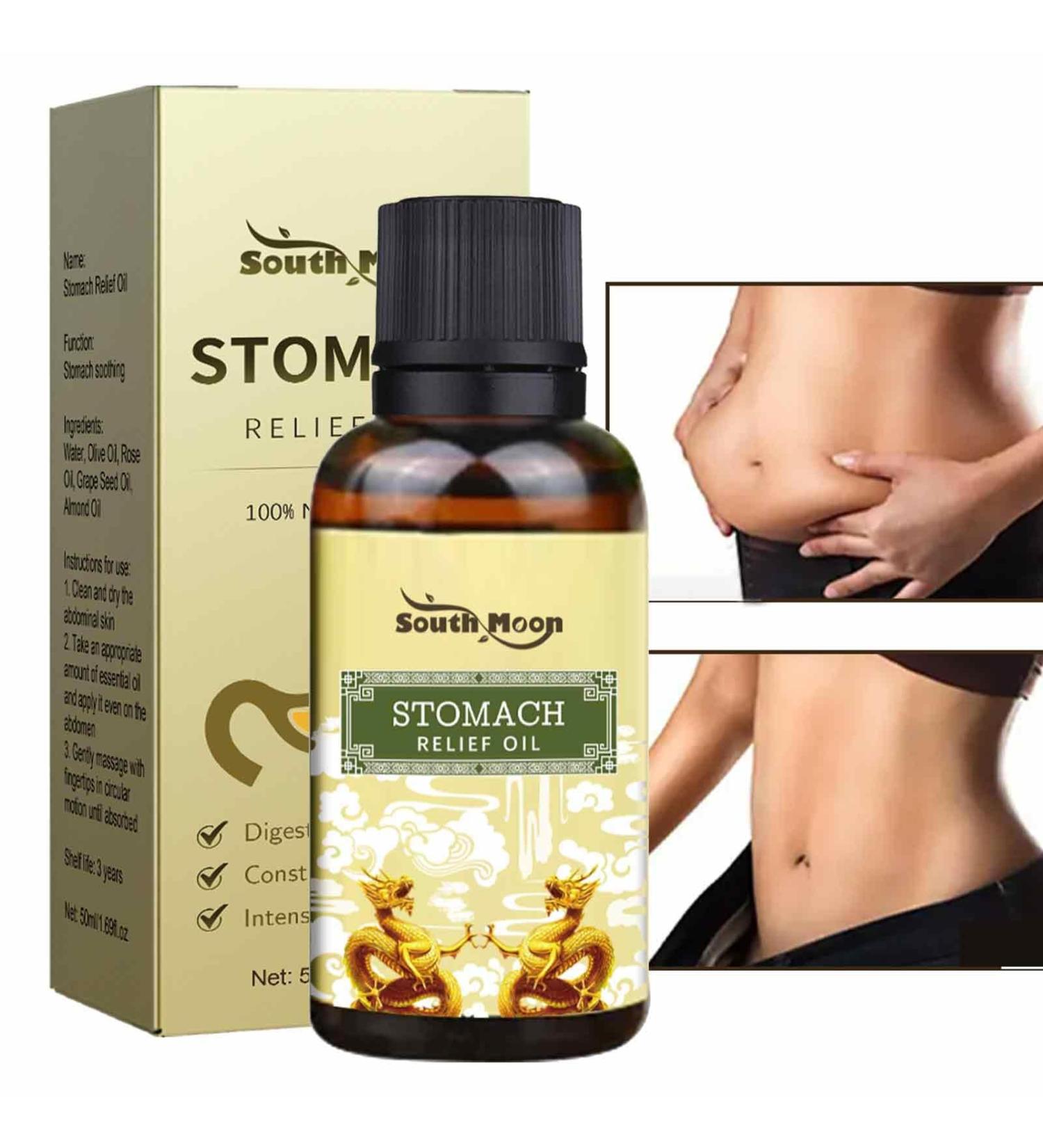 Natural Gastric Relief Oil | Appetite Booster & Laxative | Grape Seed Almond & Olive Oil - 50ml - Buy Online on GoSupps.com