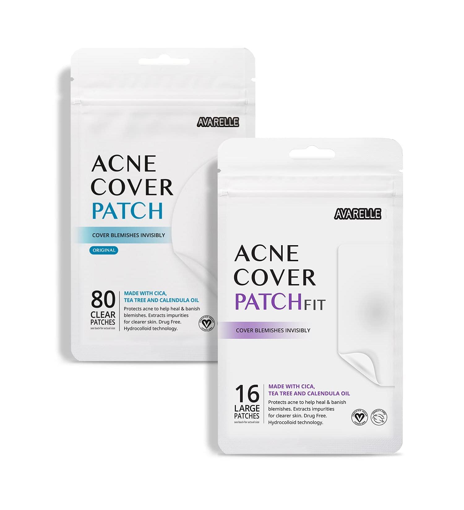 Avarelle Acne Cover Patch - 16 Large Acne Treatment Patches for Clear Skin - Buy Online on GoSupps.com