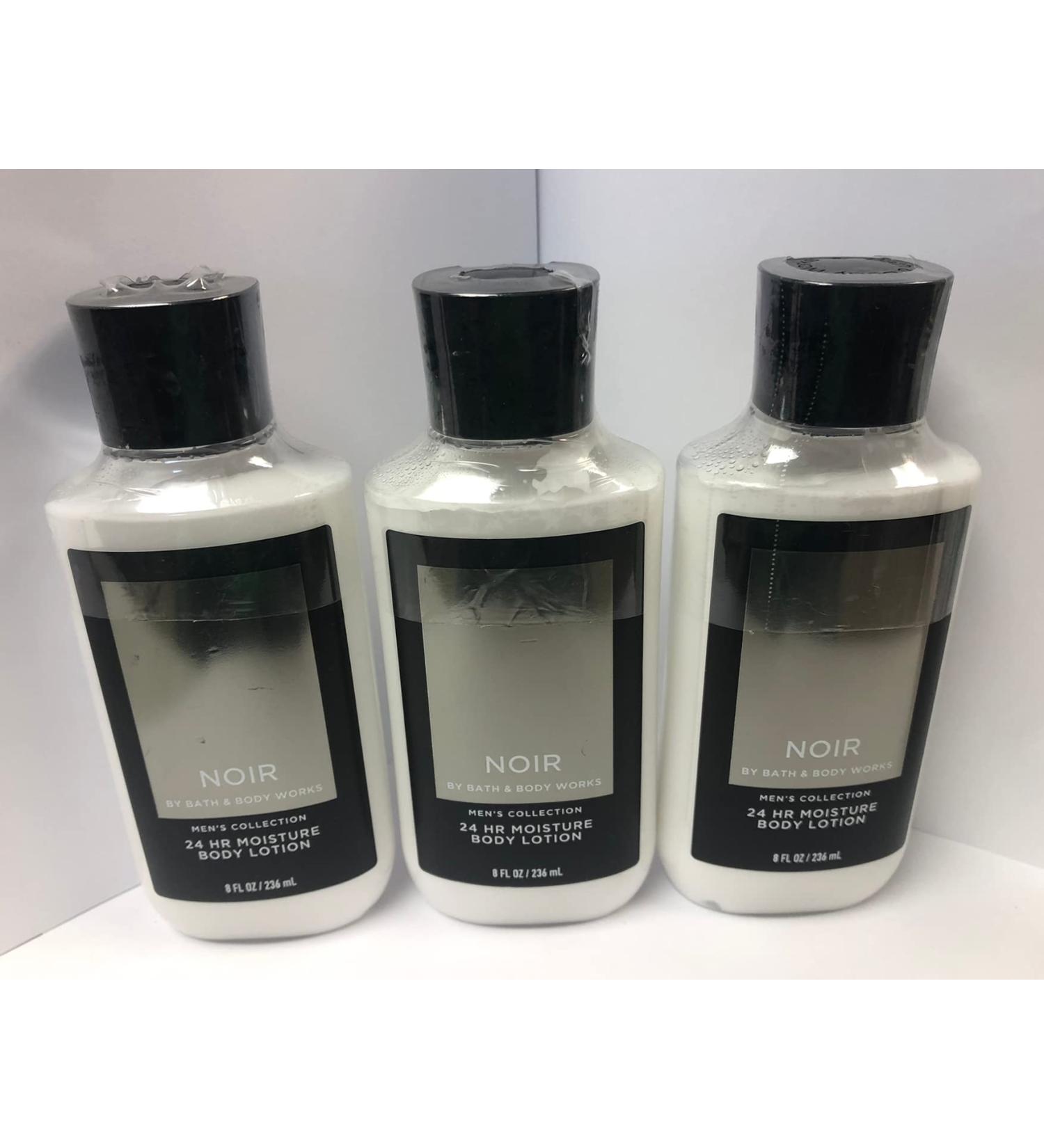 3-Pack Bath and Body Works Noir for Men Body Lotion 8oz Vanilla - Hydrating Skin Care Set - Buy Online on GoSupps.com