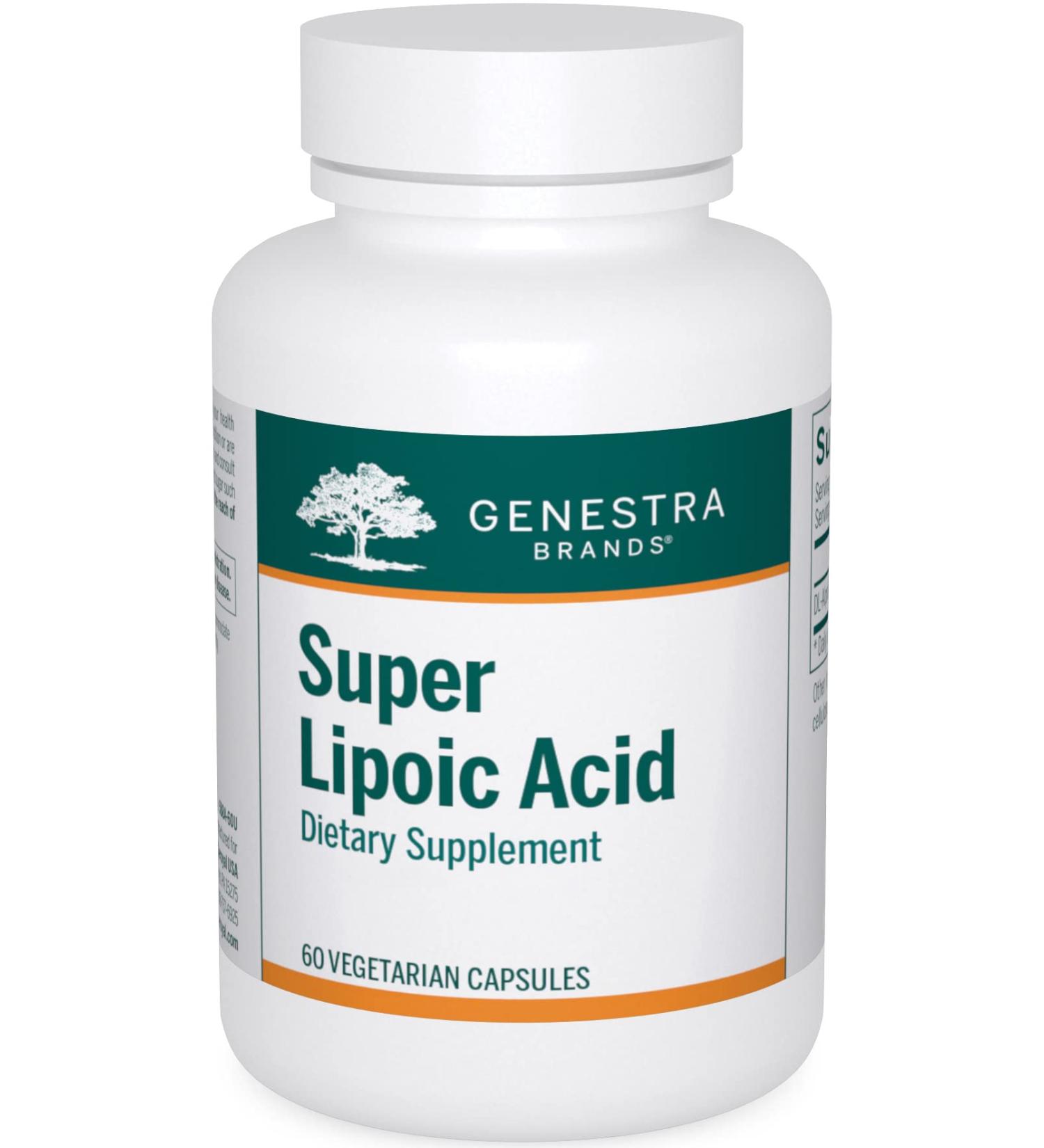 Genestra Brands Super Lipoic Acid - Alpha Lipoic Acid for Metabolism Support & Antioxidants - 60 Capsules | Buy Internationally - Buy Online on GoSupps.com