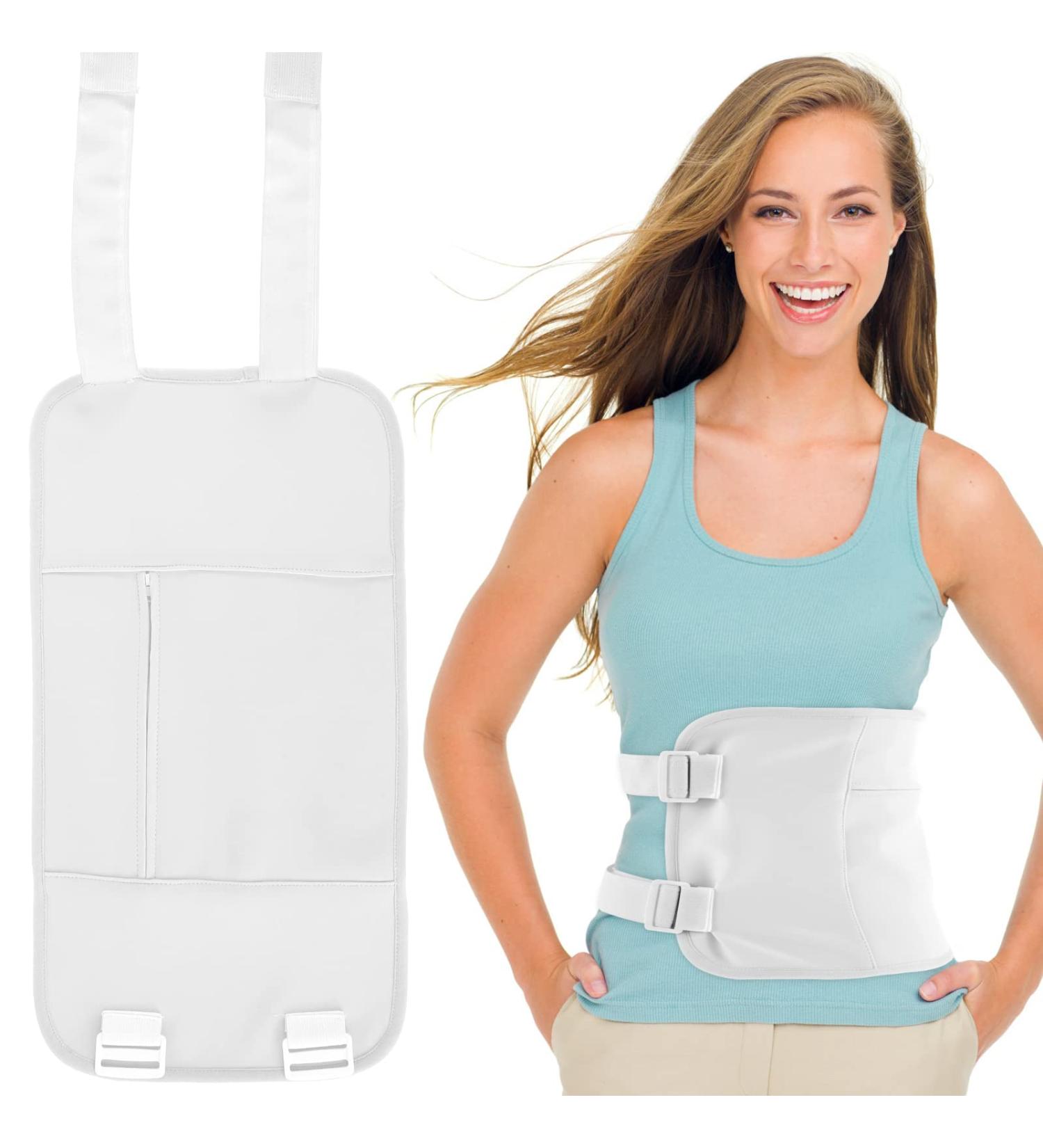 Castor Oil Pack Reusable Castor Oil Wrap with Adjustable Straps Mess-Free Castor oil Pack Wrapfor Liver Detox Insomnia Constipation Muscle Pain (Magic Sticker White) - Buy Online on GoSupps.com