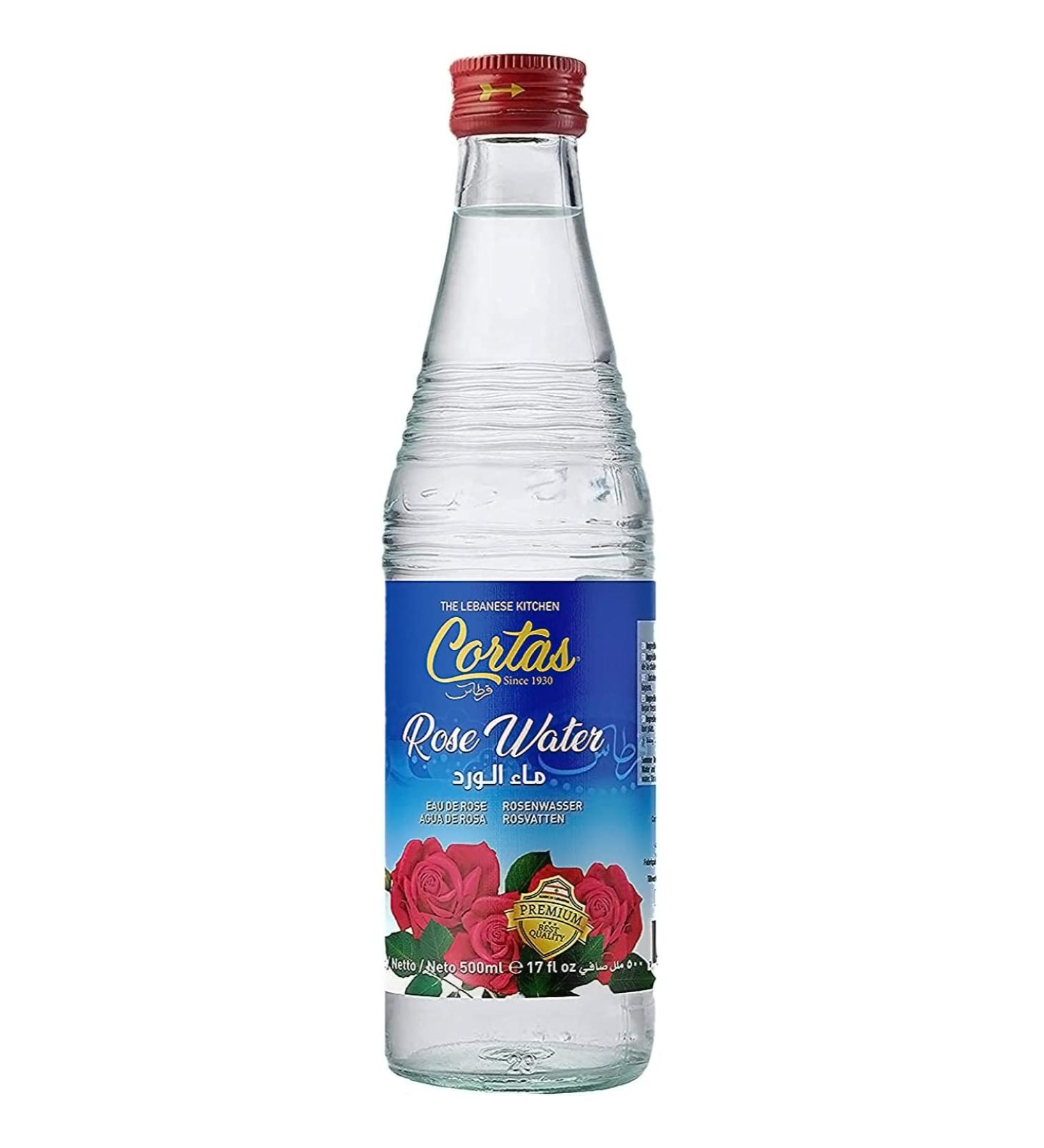 Cortas Rose Flower Water 17 Fl Oz (500ml) - Premium Quality - Buy Online on GoSupps.com