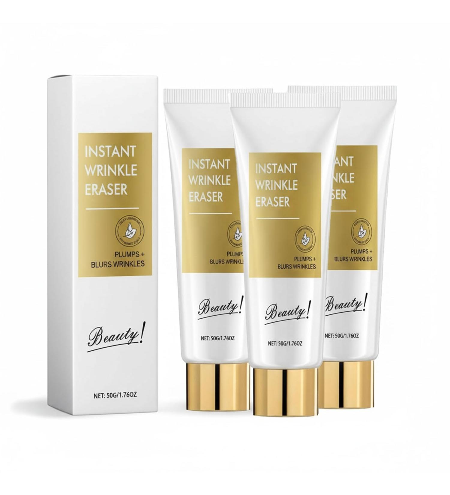  zowamap Instant Wrinkle Eraser Face Cream Face Tightening Cream Anti-Aging Moisturizer for Deep Wrinkles Firming & Brightening Fast-Acting Formula Vegan & Cruelty-Free 50g (3PC) - Buy Online on GoSupps.com