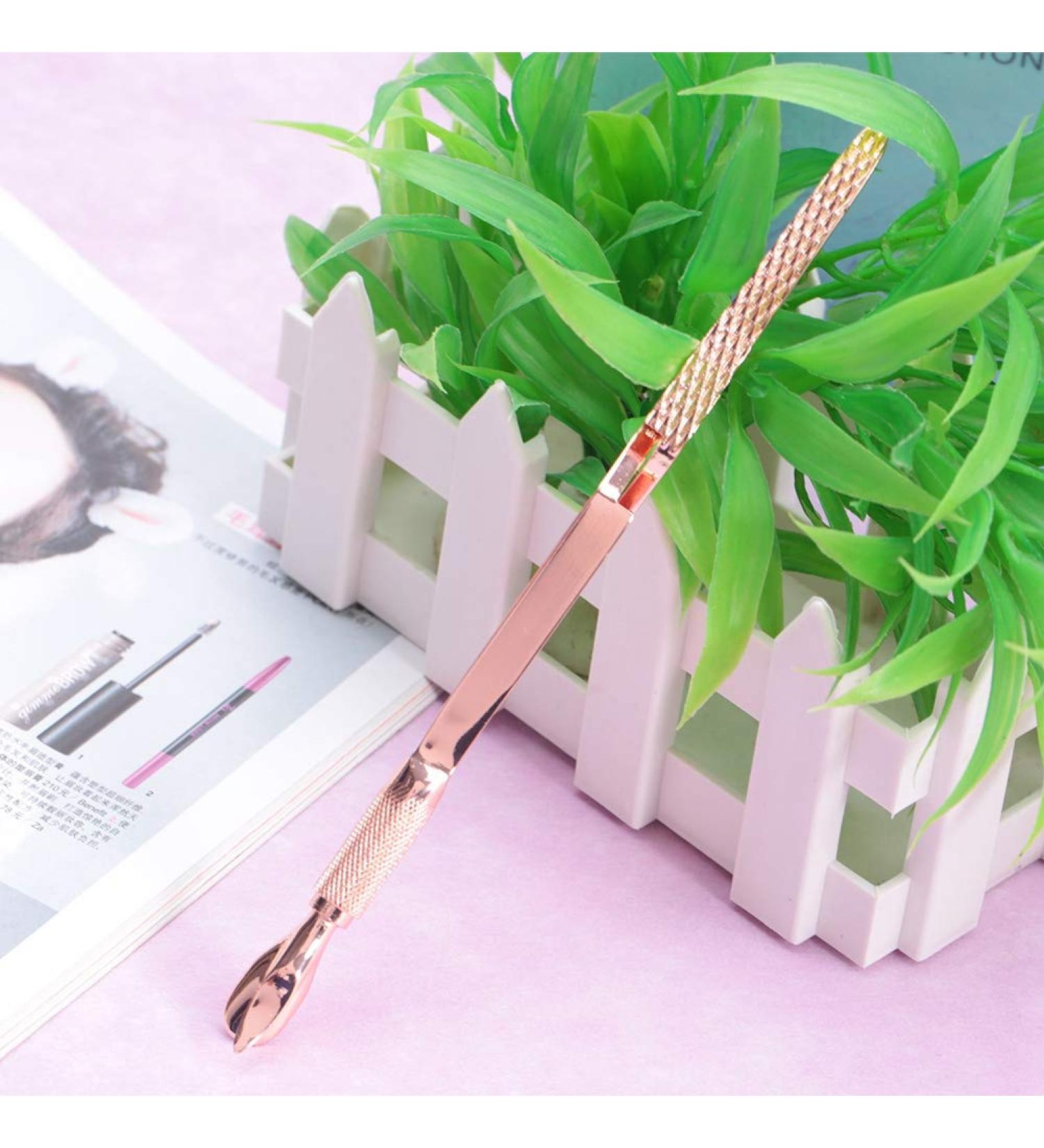 Shanrya Manicure Tool Smooth Durable Lightweight Nail Art Tool Portable Easy to Use Manicure Tools for Beauty Makeup Rose gold - Buy Online on GoSupps.com