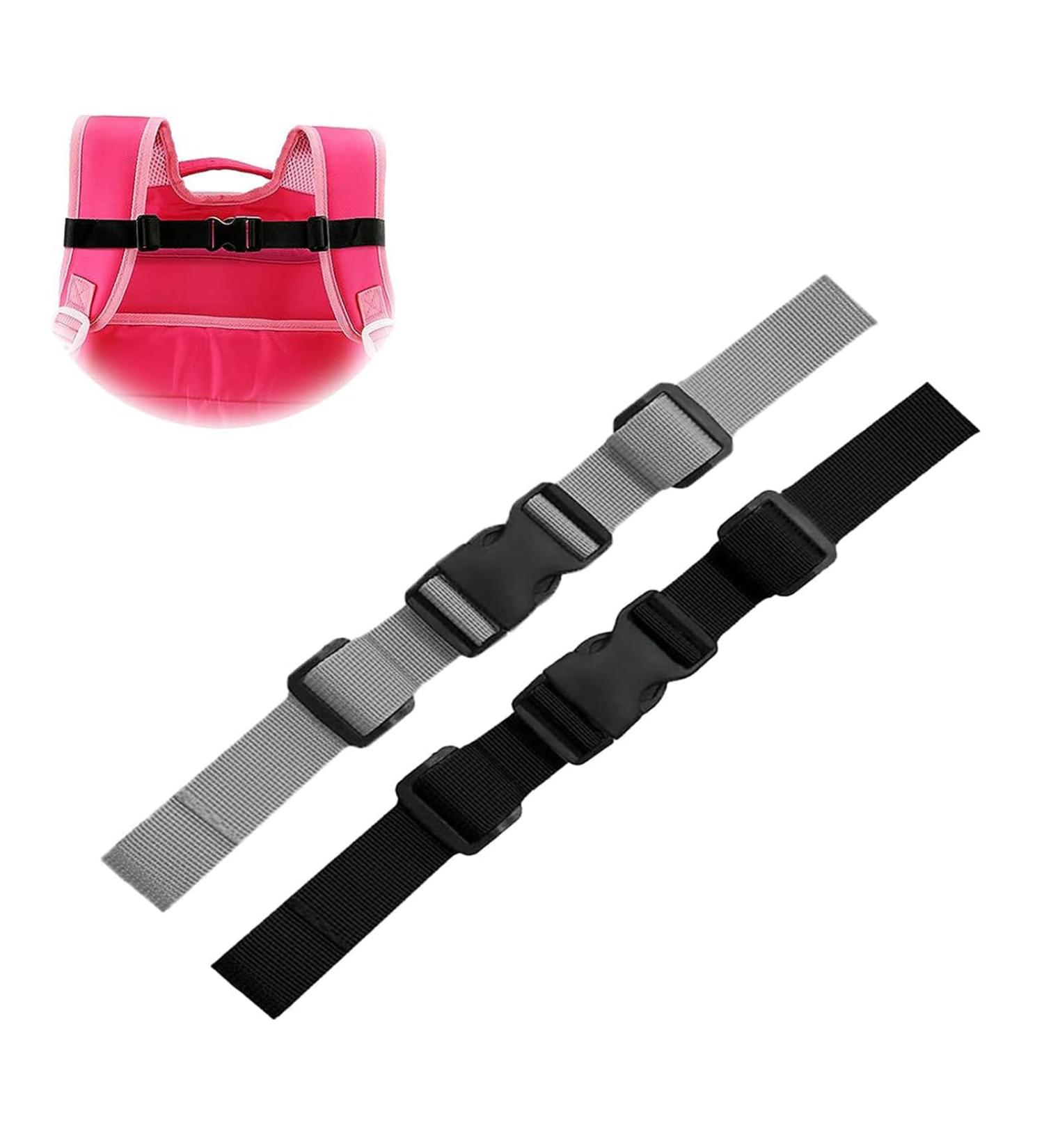 Adjustable Chest Strap for Backpack - 2 Pack Nylon Buckle Belt with Quick Lock - Non-Slip for Jogging & Hiking - Buy Online on GoSupps.com