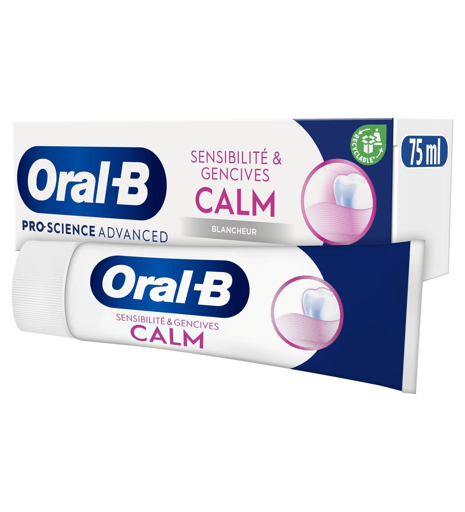 Oral-B Pro-Science Advanced Sensitivity & Gum Calm Fresh White Toothpaste 75 ml - Buy Online on GoSupps.com