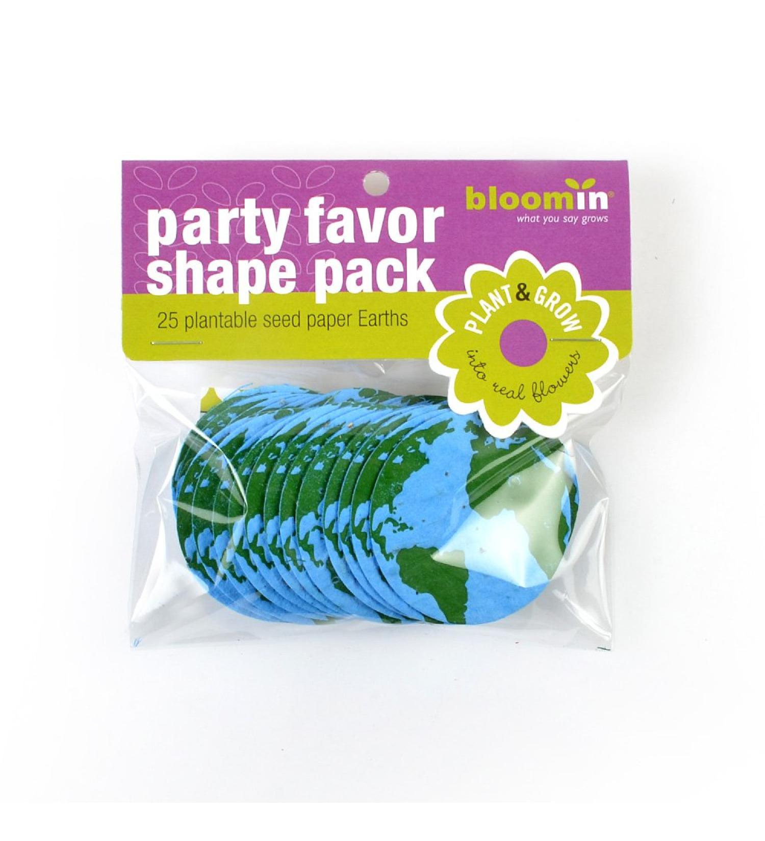 Earth Shapes Seed Paper Packs - Blue Green - 25 Shapes - Bloomin - Buy Online on GoSupps.com