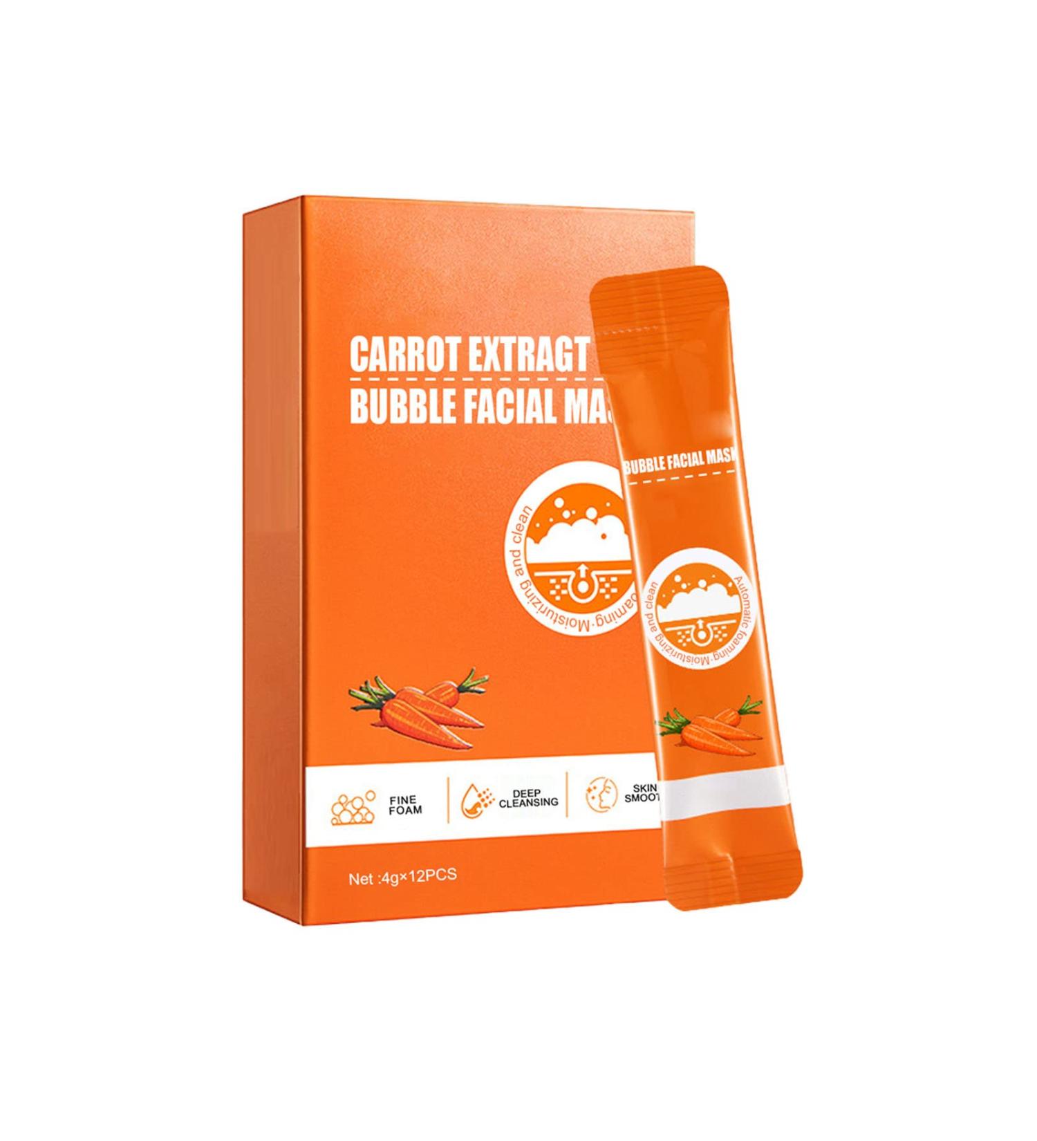 KVVS Carrot Extract Bubble Facial Mask - Blackhead Removal and Deep Cleaning for All Skin Types - Buy Online on GoSupps.com