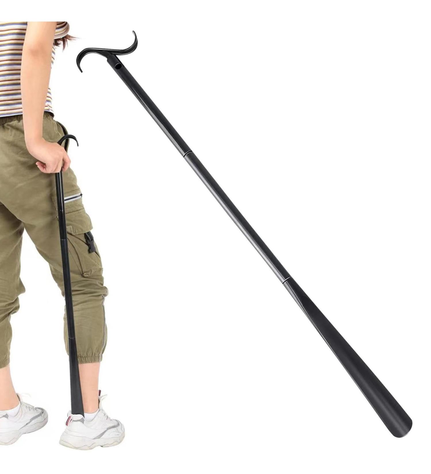 Joberio Sock Assistant for Seniors | Adjustable Sock Helper & Shoe Puller | Easy Dressing Tool - Black - Buy Online on GoSupps.com