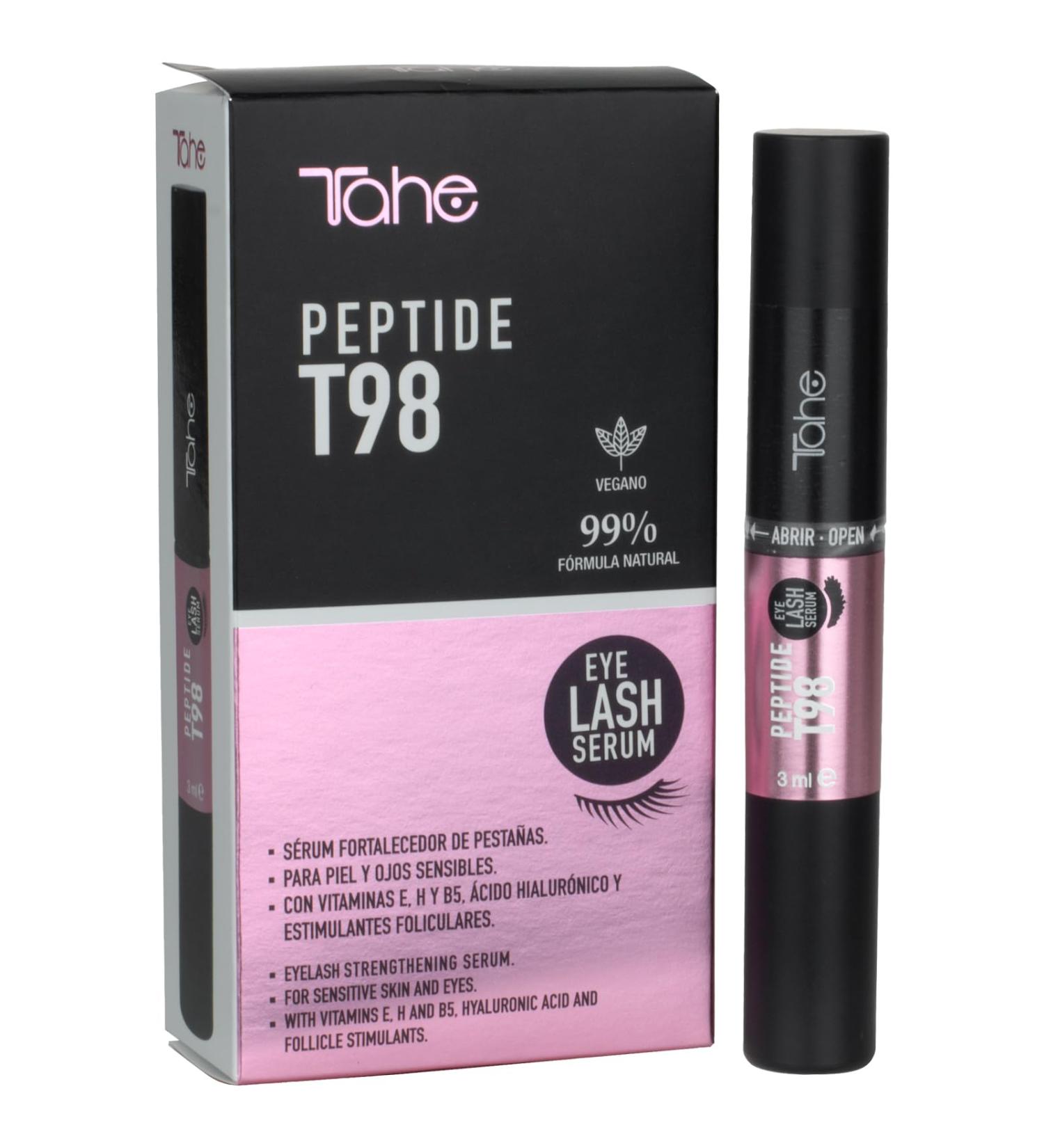 Tahe Peptide T98 Eyes EyeLash Eyelash Strengthening Serum with Peptide Complex Vitamins and Hyaluronic Acid 3 ml - Buy Online on GoSupps.com