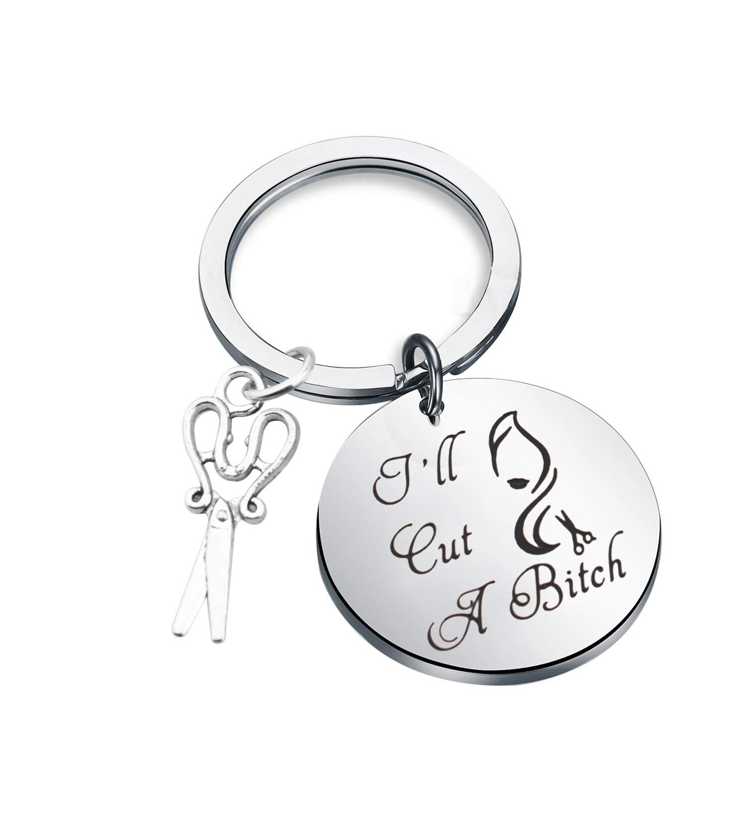Funny Hair Stylist Gift Hairdresser Gift I ll Cut A Bitch Scissors Keychain Cosmetology Graduation Gift Hair Cutter Barber Gift (Cut A Bitch CA) - Buy Online on GoSupps.com