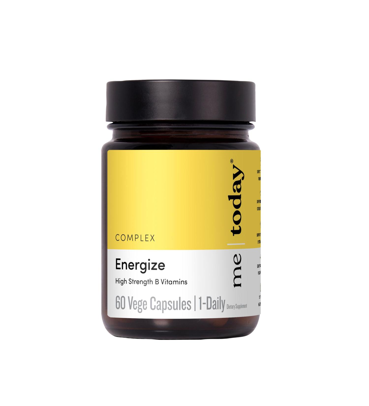 me today Energise Supplement Super B Vitamin B Complex for Men & Women - B6 B12 with Vitamin C Zinc Ashwagandha and Siberian Ginseng - Energy and Immune Support - Vegan 60 Servings - Buy Online on GoSupps.com