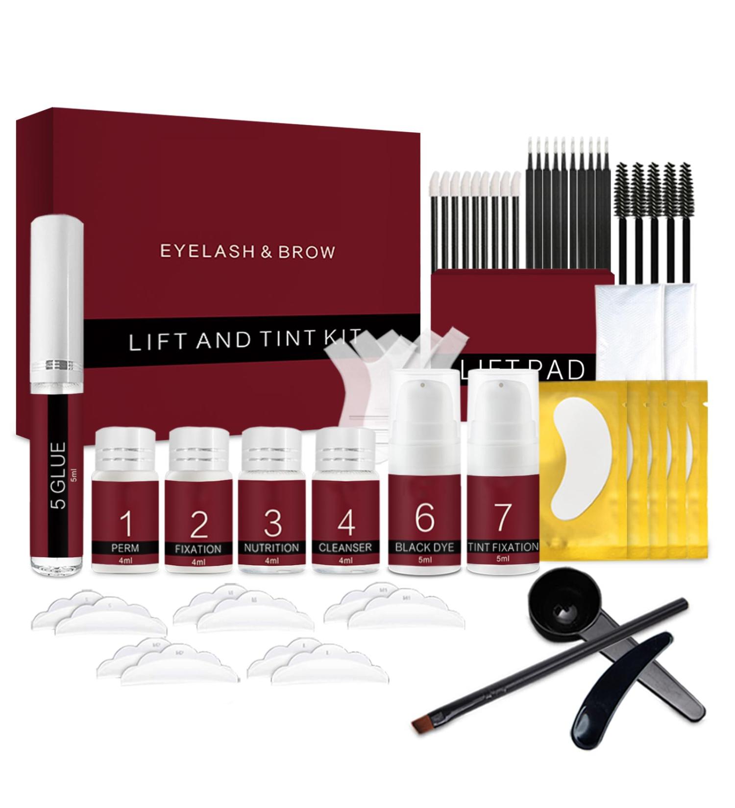4 in 1 Lash Lift & Brow Lamination Kit | Professional Eyelash Curling Perm - Safe Effective for Home & Salon Use - Buy Online on GoSupps.com