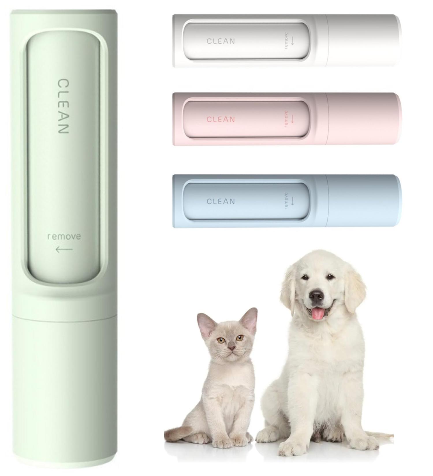 Lilo & Filou Self-Cleaning Lint Roller - Reusable Clothing Brush for Cat & Dog Hair - Travel Size - Lime Green - Buy Online on GoSupps.com