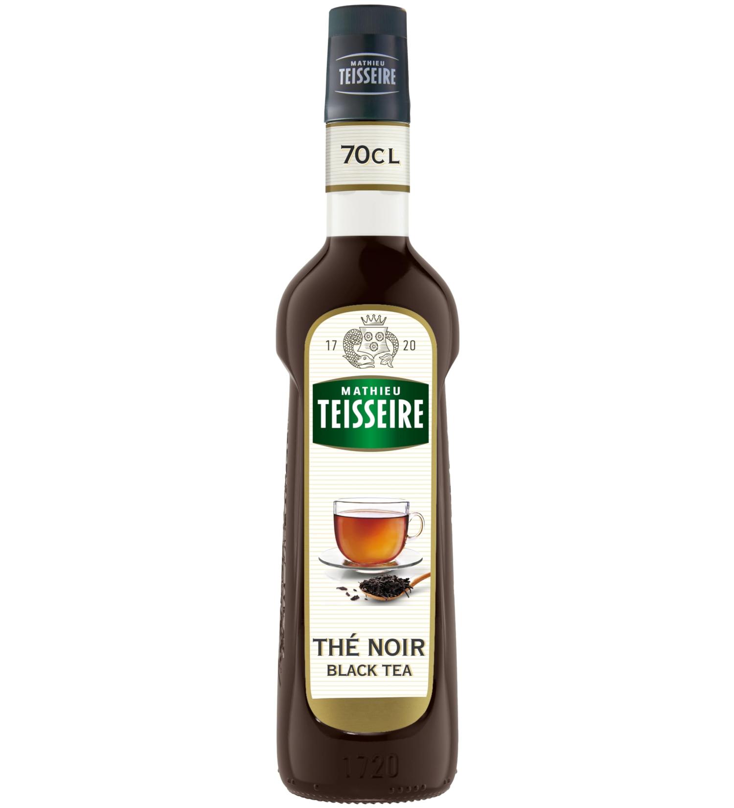 Mathieu Teisseire Black Tea Syrup for Drinks Cocktails Spritz Mocktails 70cl Bottle - Buy Online on GoSupps.com