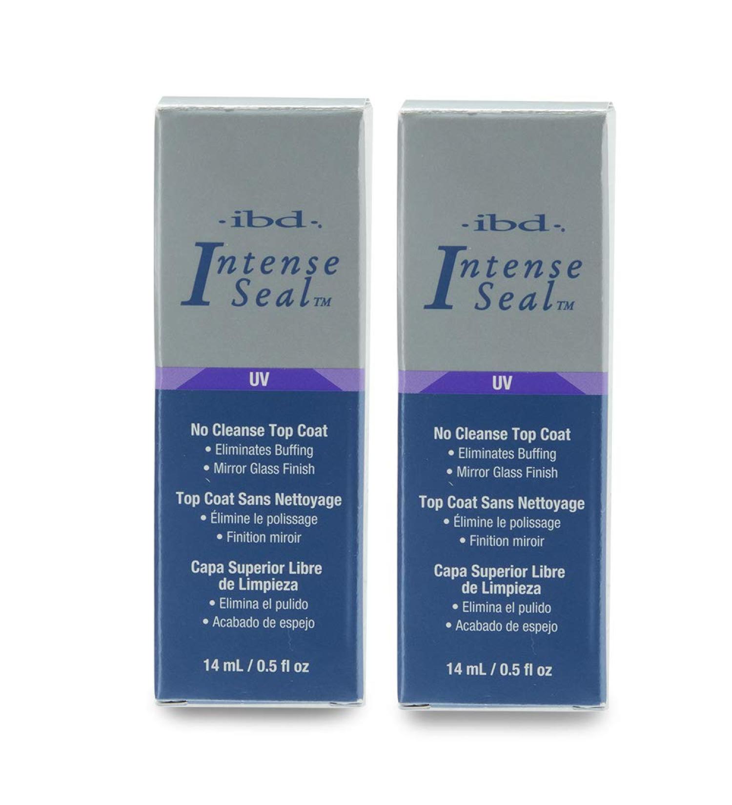 IBD Intense Seal No-cleanse UV Top Coat 0.5 oz - 2 Pack | Long-lasting Shine and Protection - Buy Online on GoSupps.com