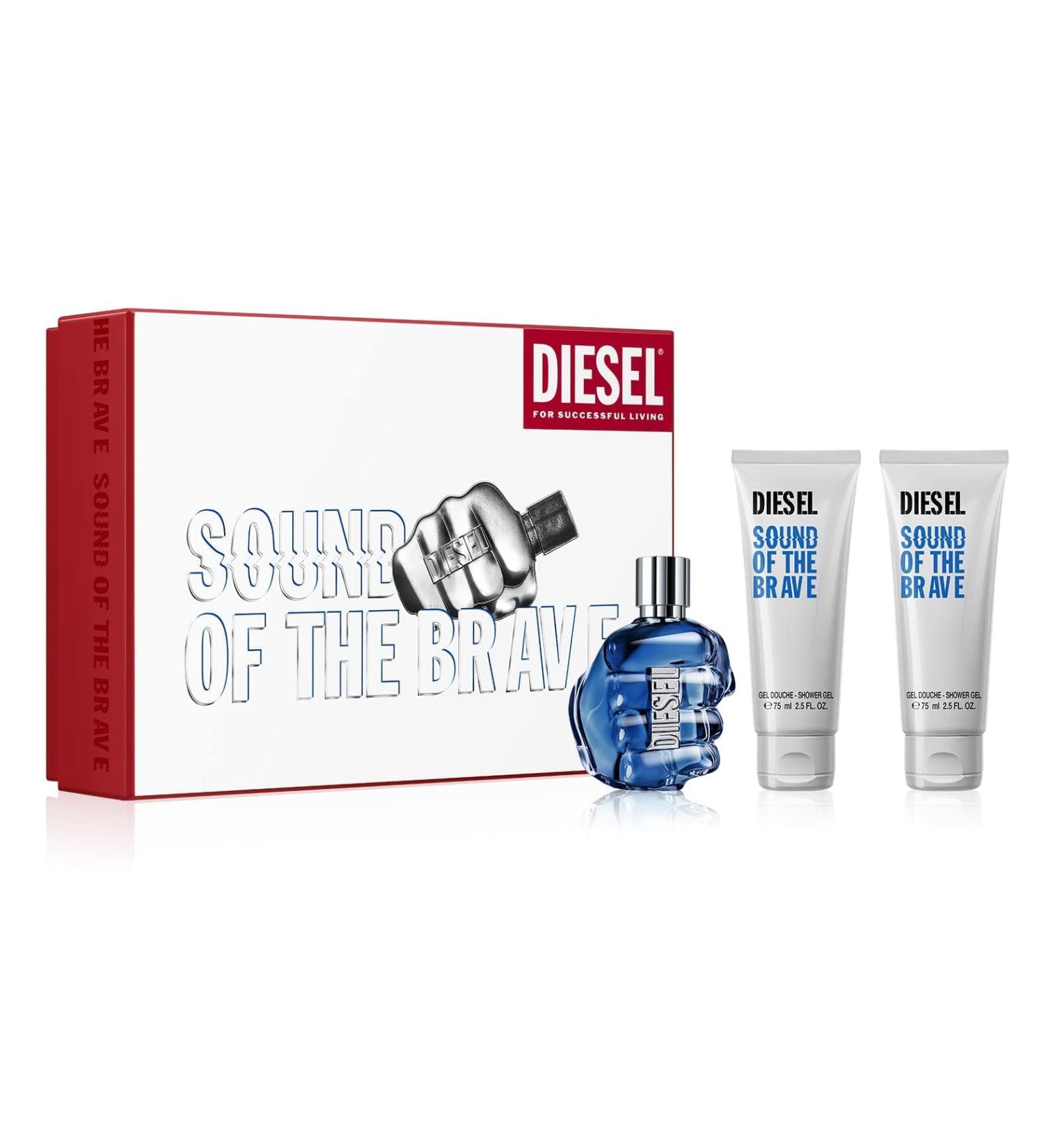 Diesel Sound of the Brave 3 PC Fragrance Gift Set for Men - 3.4 Fl Oz Eau de Toilette Spray & 2.5 Fl Oz 2 pc Shower - Buy Online on GoSupps.com