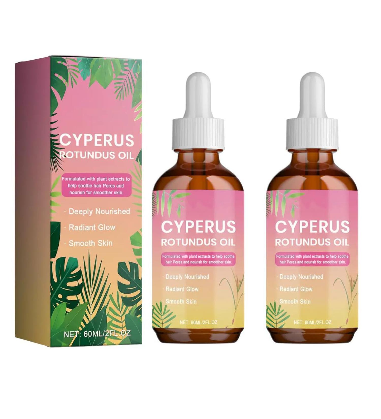 2PCS Cyperus Rotundus Oil For Hair Removal Natural Herbal Product Reduces Hair Growth Suitable For All Skin Types - Buy Online on GoSupps.com
