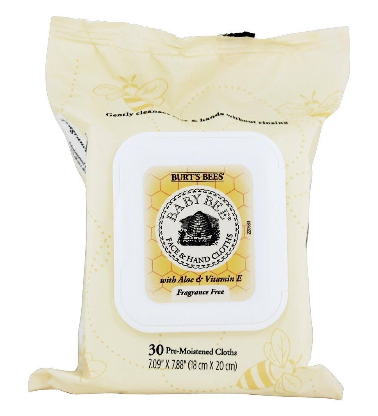 Buy Burt's Bees Baby Bee Cloths - Gentle Face & Hand Wipes 30ct - International Shipping Available - Buy Online on GoSupps.com