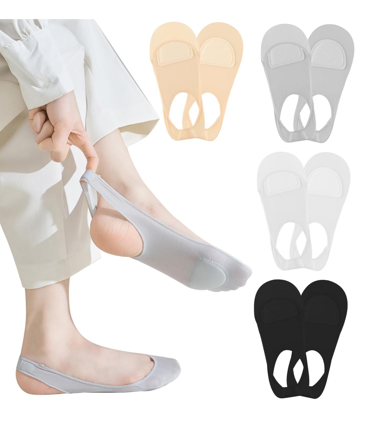Shop 4 Pairs Sock-Style Metatarsal Pads for Women | Ball of Foot Cushions | Comfort for Calluses & Blisters | Ideal for Dancers - Buy Online on GoSupps.com