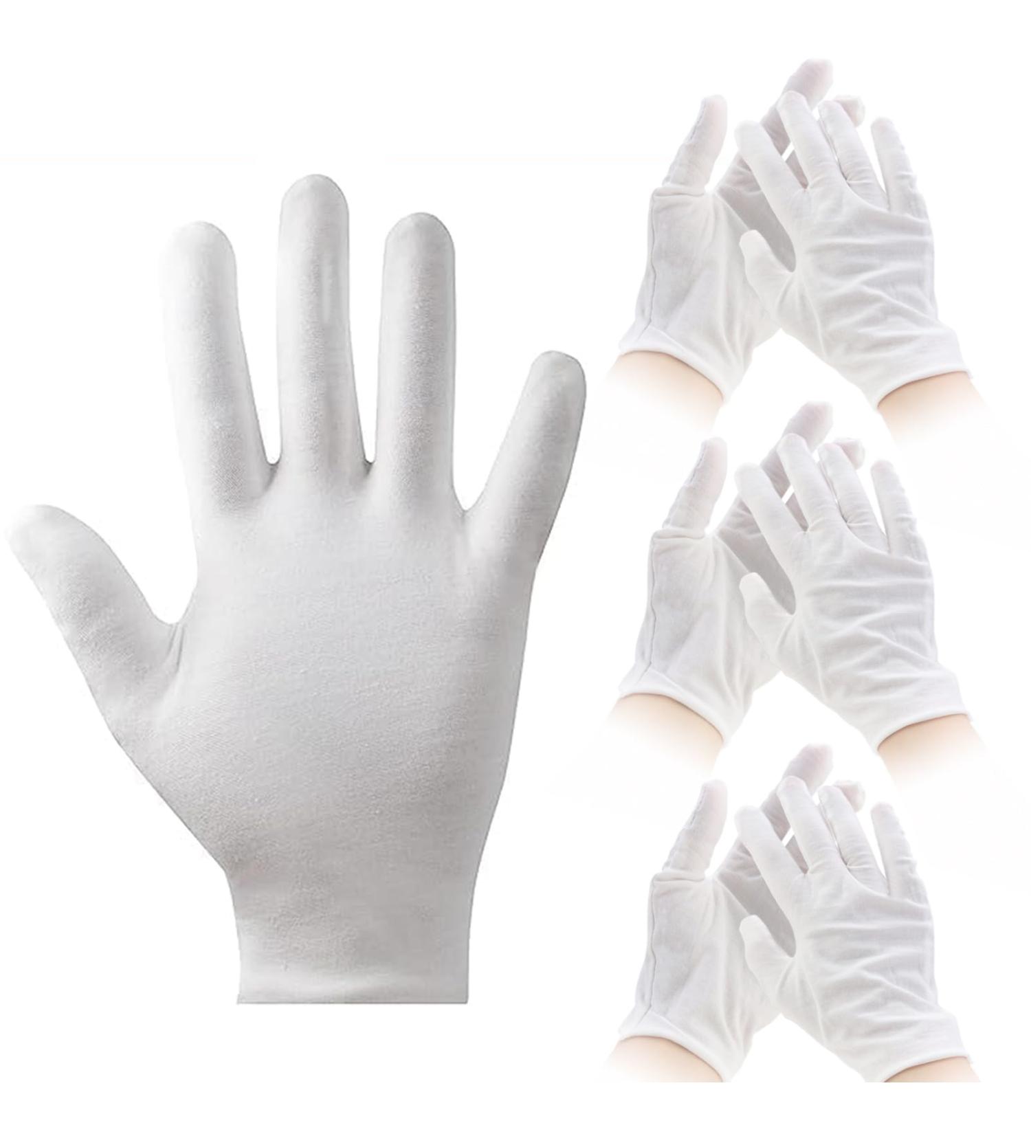 3 Pairs Cotton Gloves Moisturising Gloves White Cotton Gloves for Men and Women Cotton Gloves for Eczema White Gloves Eczema Dry Hands Soft Elastic Skincare Glove Working Gloves for Women - Buy Online on GoSupps.com