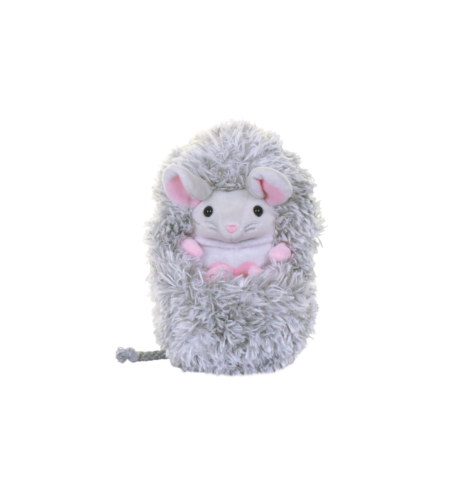 Curlimals Popsy Mouse | Interactive Soft Toy | Touch Responsive | Talks & Curls Into Ball | Grey - Buy Online on GoSupps.com