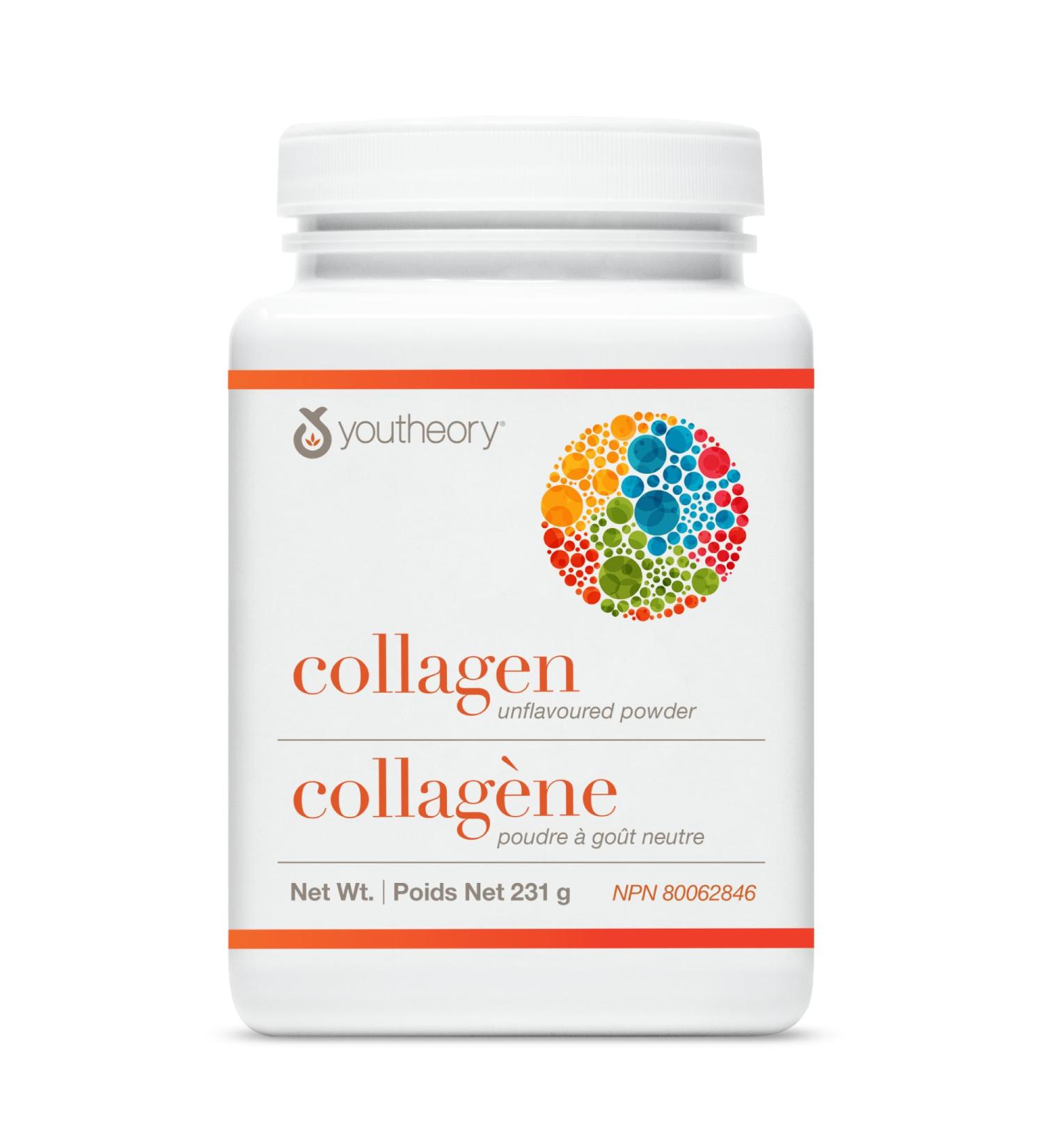 Youtheory Collagen Powder with Vitamin C and Biotin Hydrolyzed Formula for Optimal Absorption Skin Hair Nails and Joint Support Unflavoured 231 g - Buy Online on GoSupps.com
