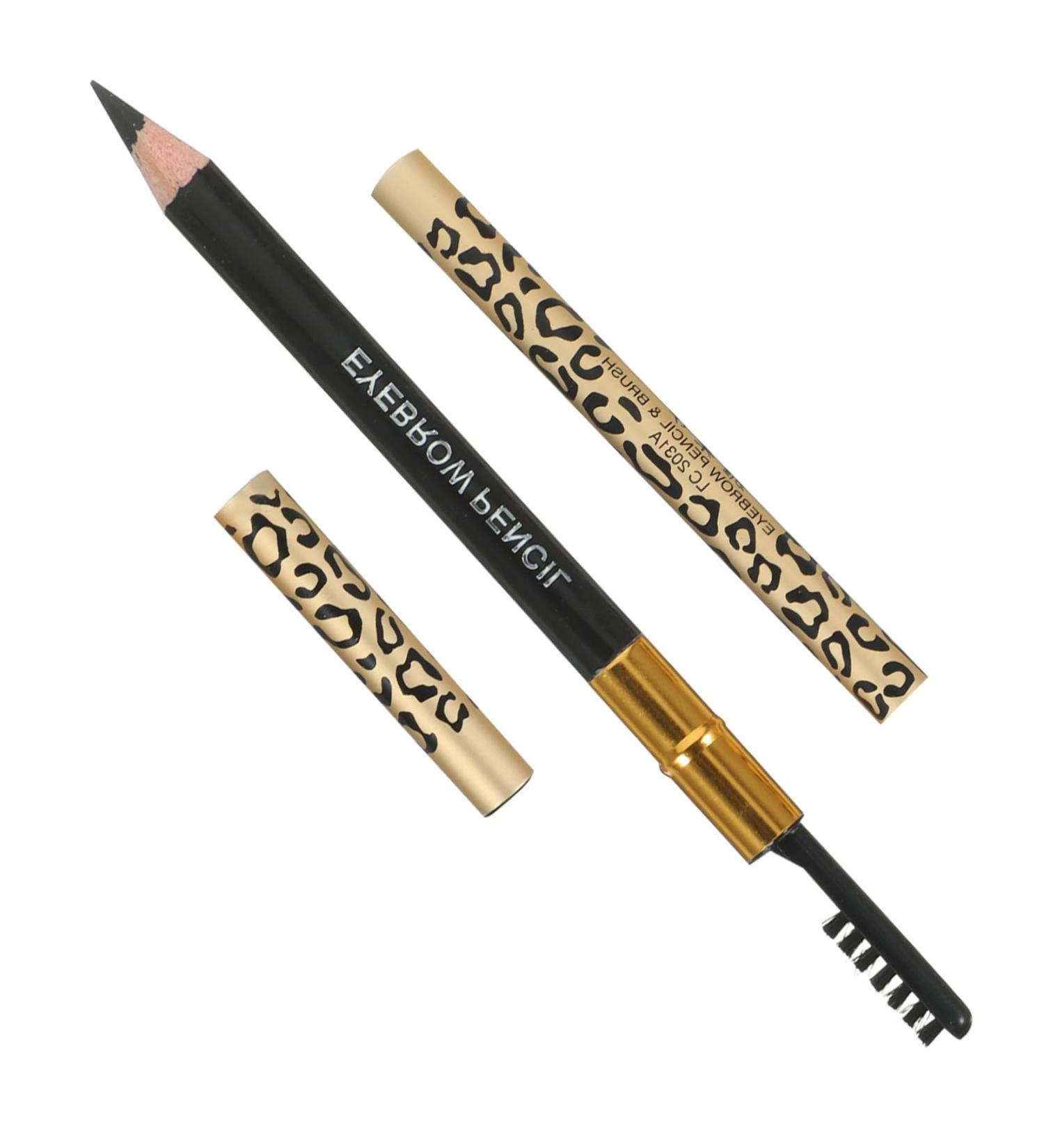 HAPINARY 4 Pcs Double Head Eyebrow Pencil Black Eyebrow Puff Grey Brown Eyebrow Pencil Palette) Uk - Buy Online on GoSupps.com
