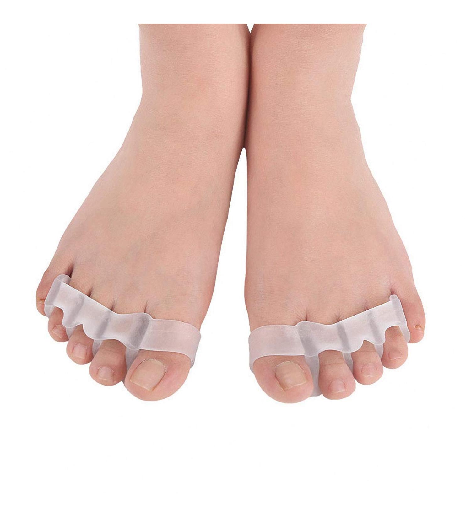 Bunion Corrector Toe Separators - 2 Pairs Silicone Gel Toe Straighteners for Overlapping Toes, Hallux Valgus, and Foot Pain Relief - Men and Women - Buy Online on GoSupps.com