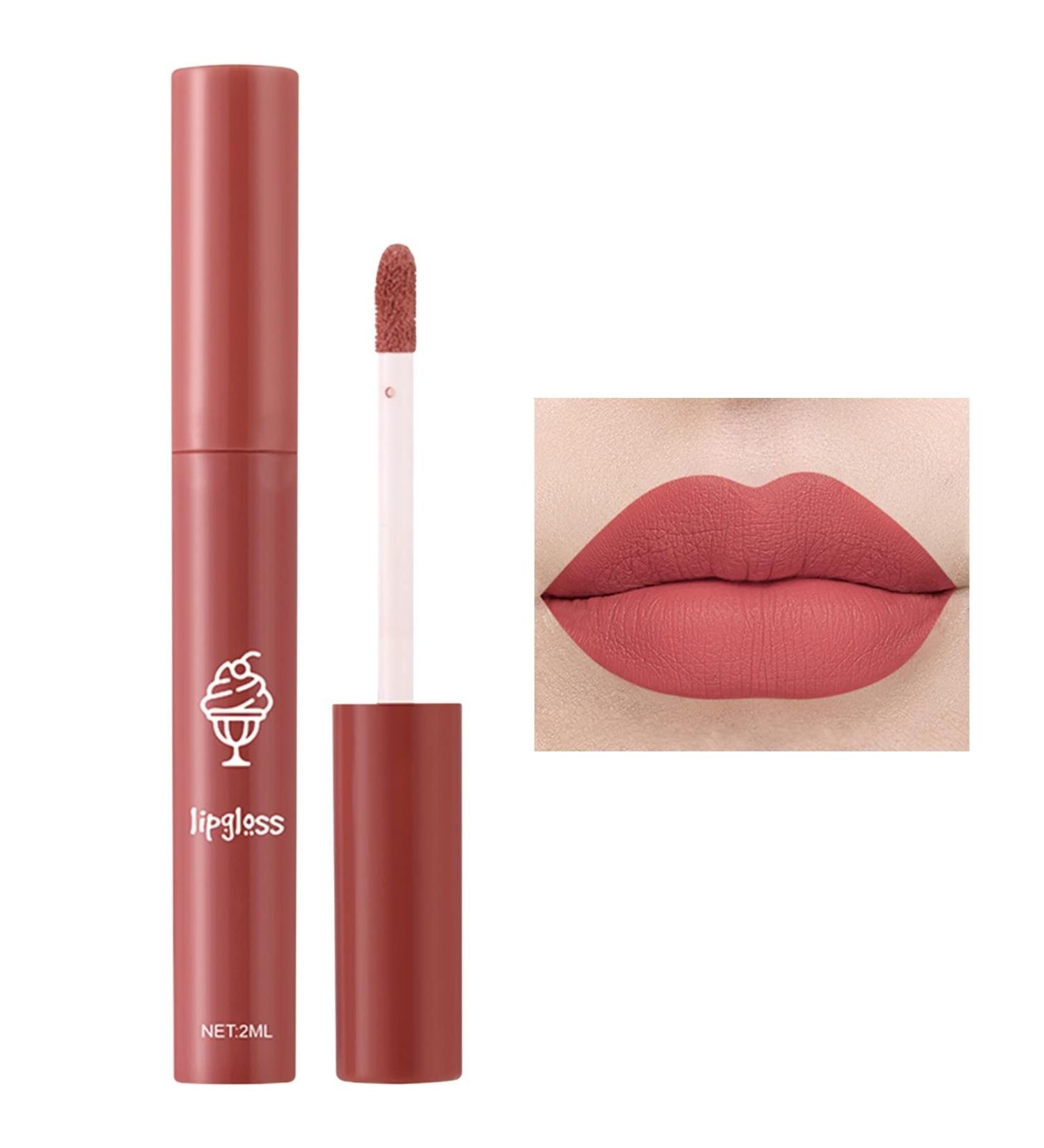 Long Lasting Matte Ink Liquid Lipstick - High Impact Color, Up to 16H Wear - Velvet Lip Tint for Women and Girls - 12# - 0.07 Fl Oz - Buy Online on GoSupps.com