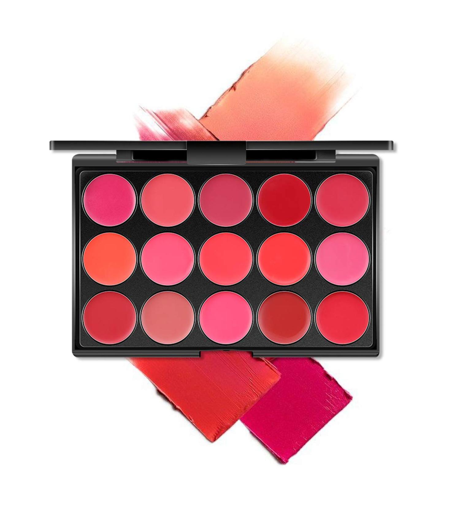 Shogpon 15 Color Cream Lip Gloss Palette & Matte Lipstick Set - Professional Makeup Cosmetics for Everyday Use - Buy Online on GoSupps.com