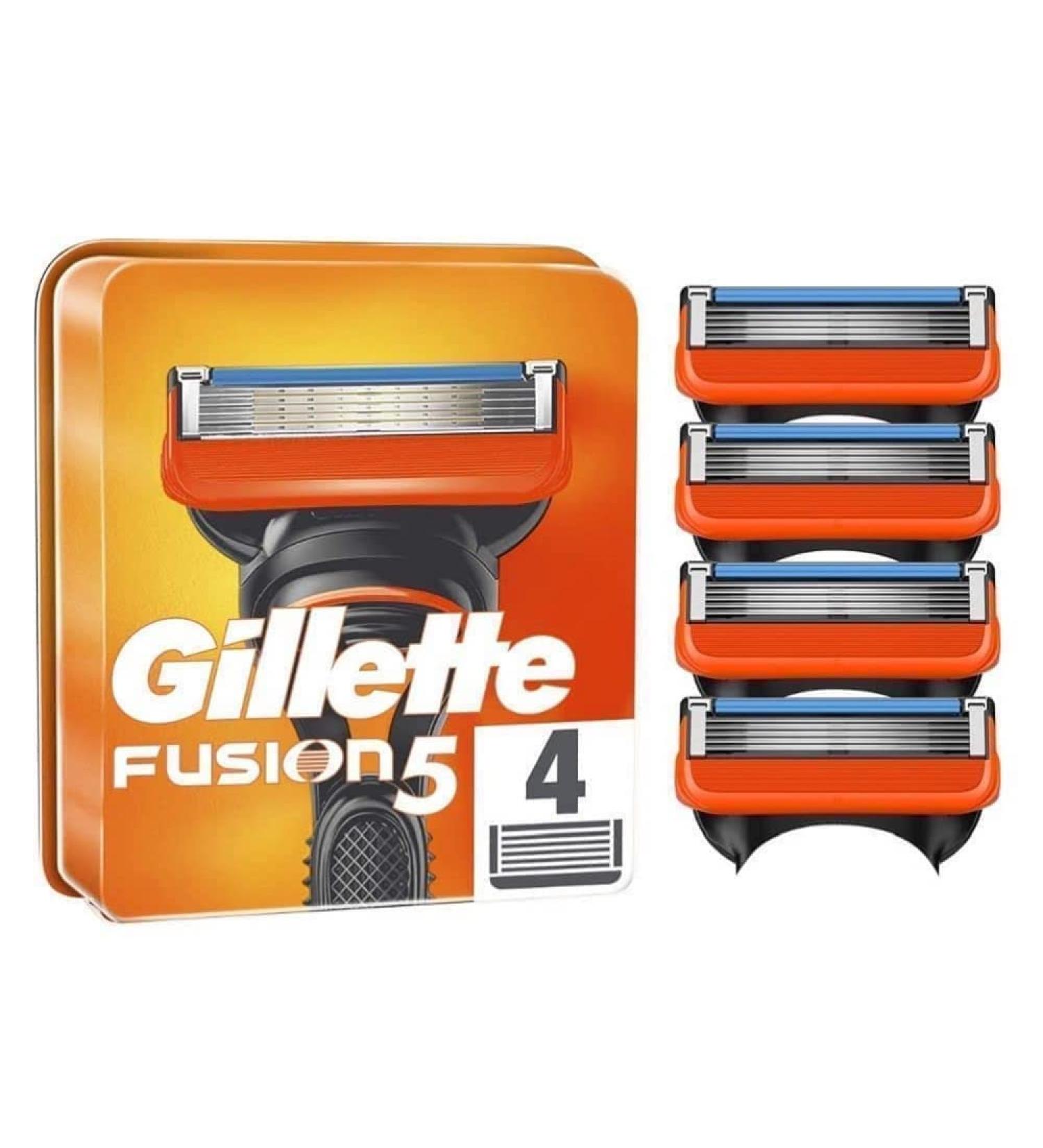 Buy Gillette Fusion5 Razor Blades for Men - 4 Pack | International Shipping Available - Buy Online on GoSupps.com