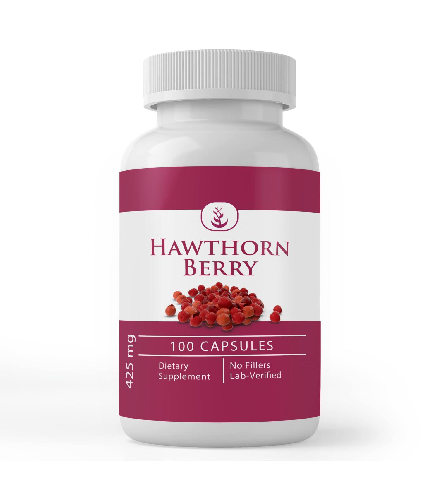 PURE ORIGINAL INGREDIENTS Hawthorn Berry (100 Capsules) Always Pure No Additives Or Fillers Lab Verified - Buy Online on GoSupps.com