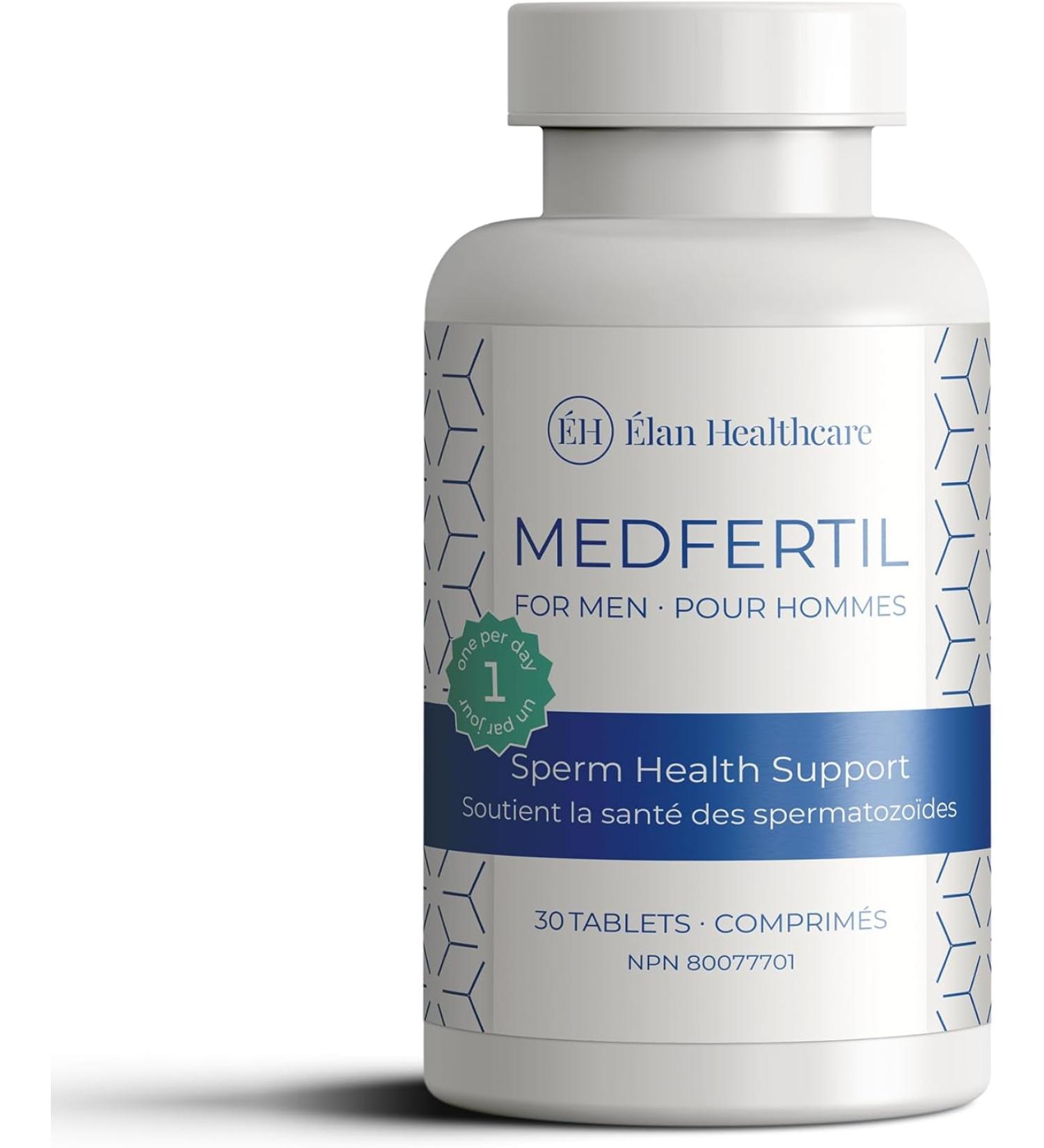 Elan Healthcare MedFertil for Men Natural Prenatal Multivitamins 30 TABLETS - Buy Online on GoSupps.com