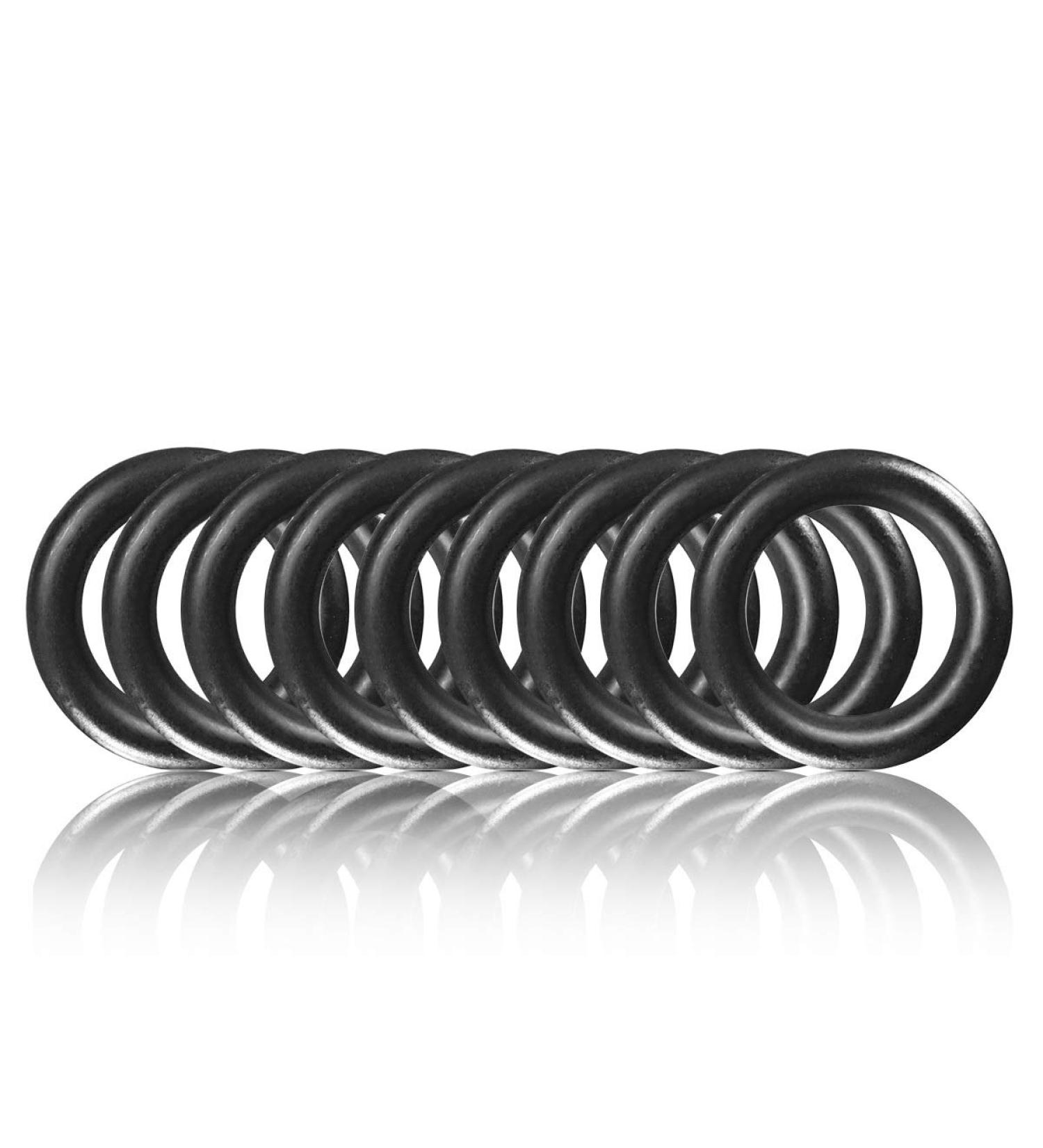 Buy Steel O-Ring Set for DIY Dog Leash - 10 Non-Rusting Black 16mm Rings Compatible with Paracord 550 - Buy Online on GoSupps.com