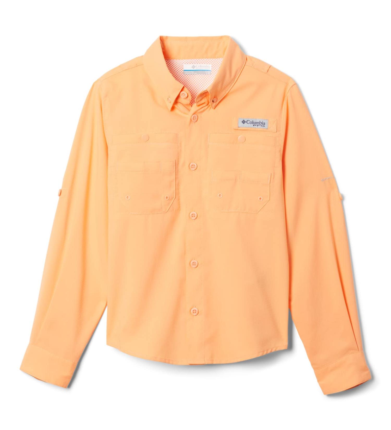 Columbia Boys' Tamiami Long Sleeve Shirt - Bright Nectar - Small - Buy Online on GoSupps.com