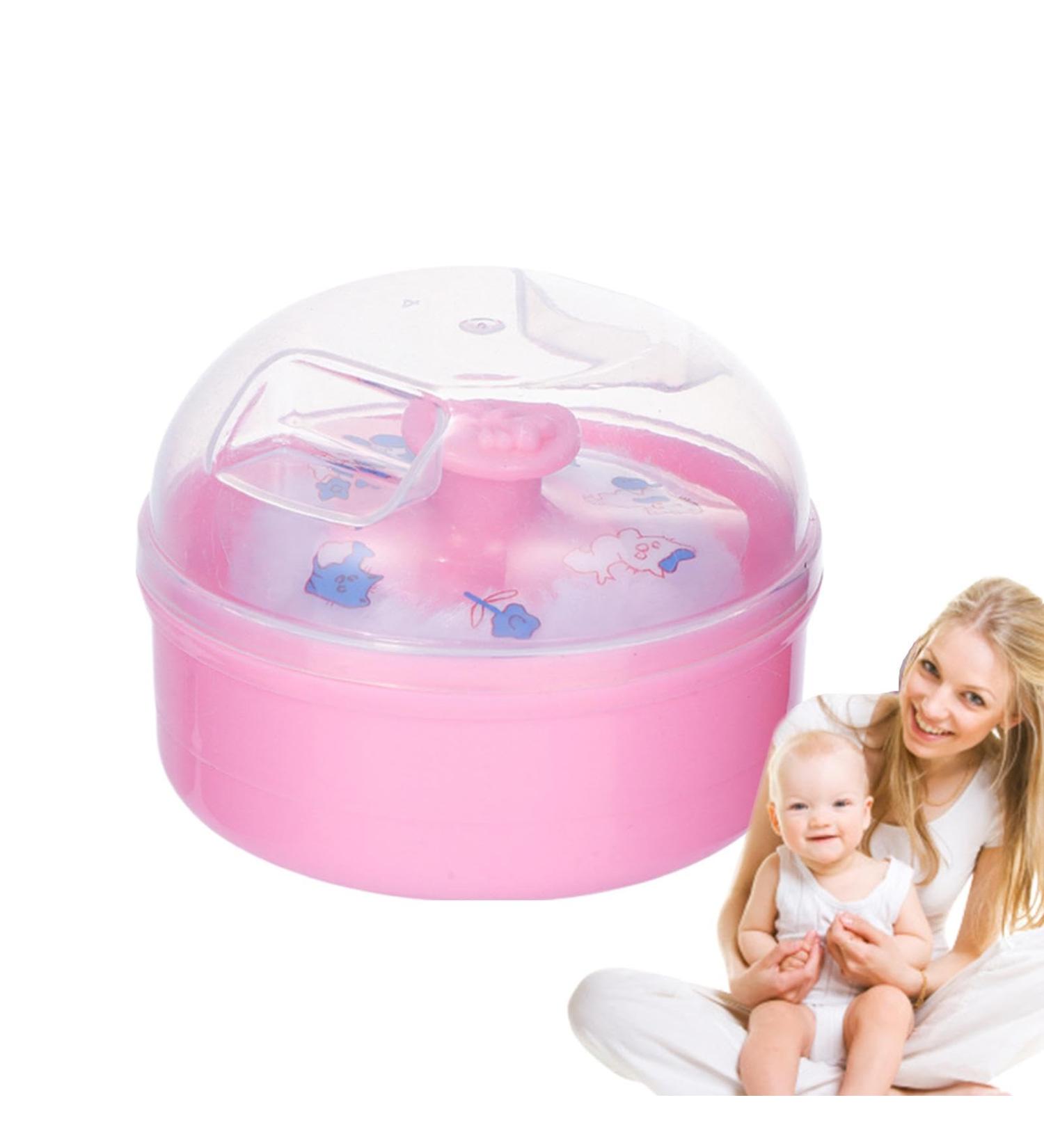 Bouff e de poudre pousseter houppette poudre pour tout-petits Applicateur de houppette de poudre | Bouff e de poudre cosm tique pour le corps avec poign e pour poudre libre Rose - Buy Online on GoSupps.com