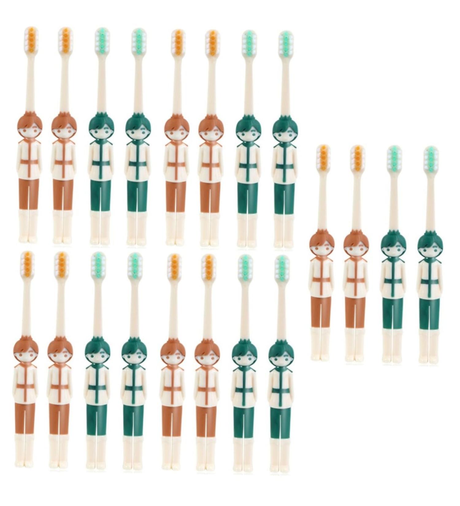 Housoutil 20 STK Children's Toothbrush - Super Soft Bristles Mass Toothbrush for Toddlers Travel-Friendly Nylon Accessories - Buy Online on GoSupps.com