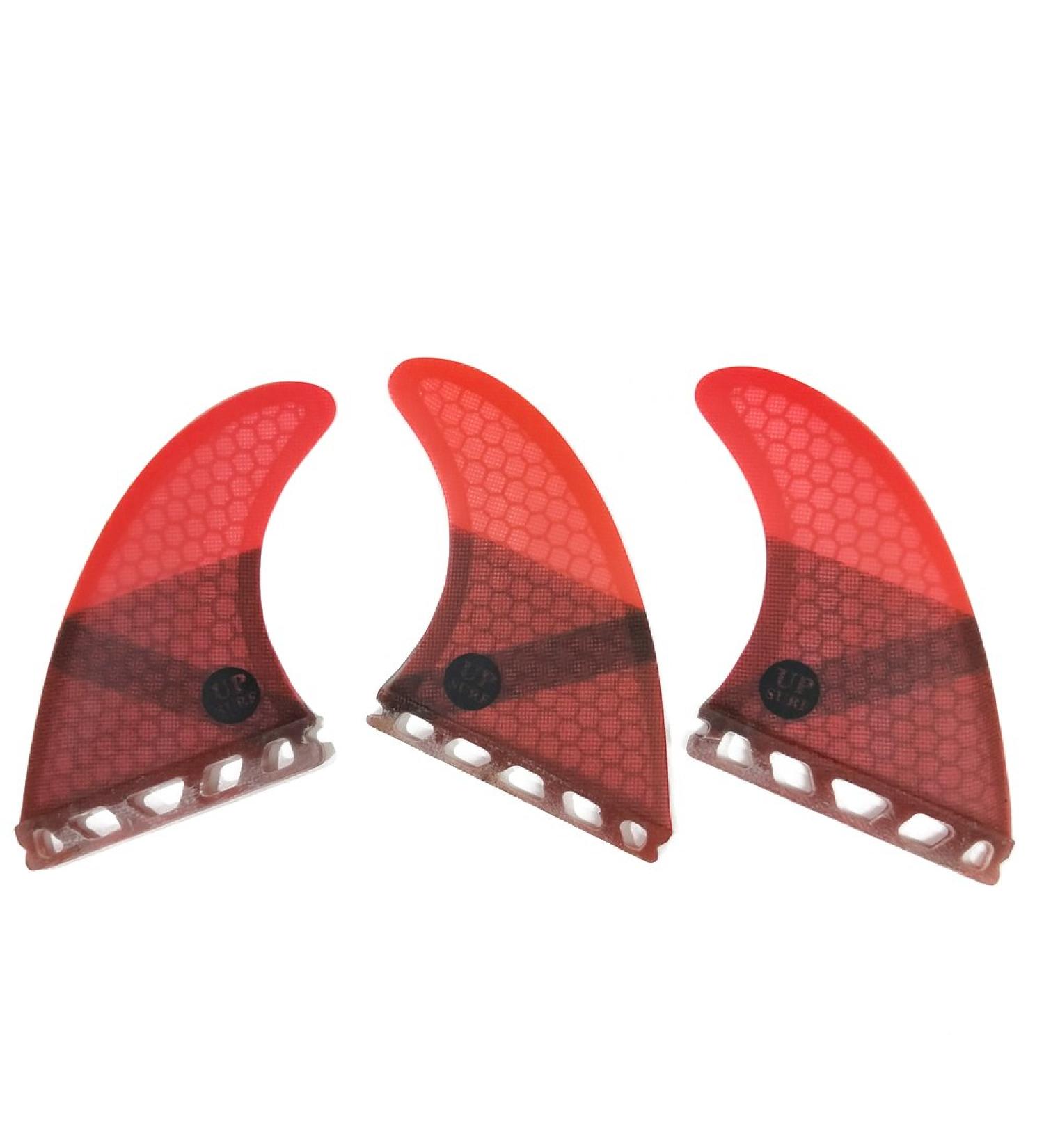 UPSURF Single Tab Medium G5 Tri Fin - Red | Surfboard Fin - Buy Online on GoSupps.com