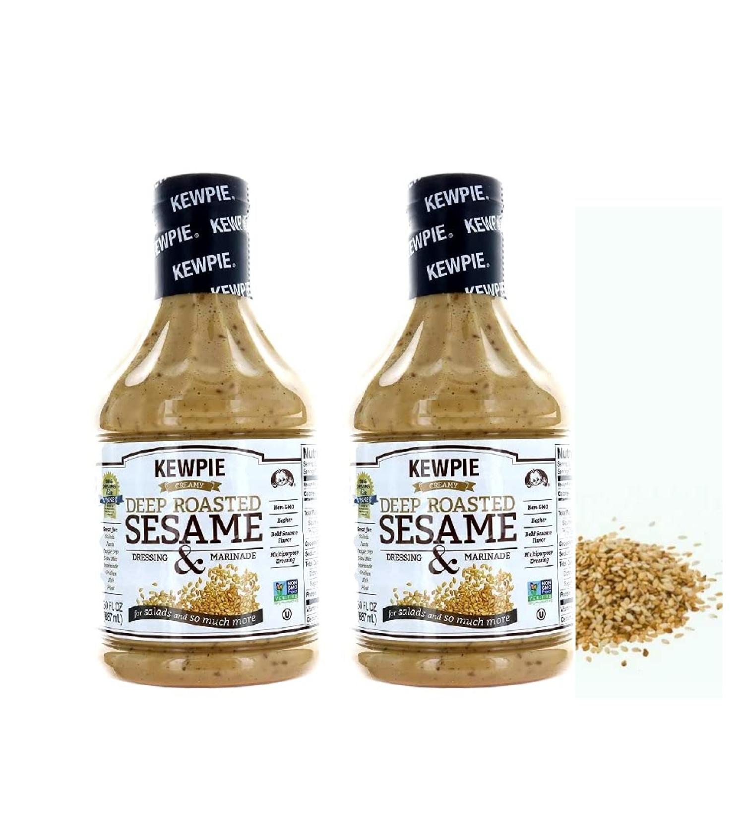 Kewpie Creamy Deep Roasted Sesame Dressing & Marinade - 2 Bottles, 30 Fl.oz. (887mL) Each - Buy Online on GoSupps.com