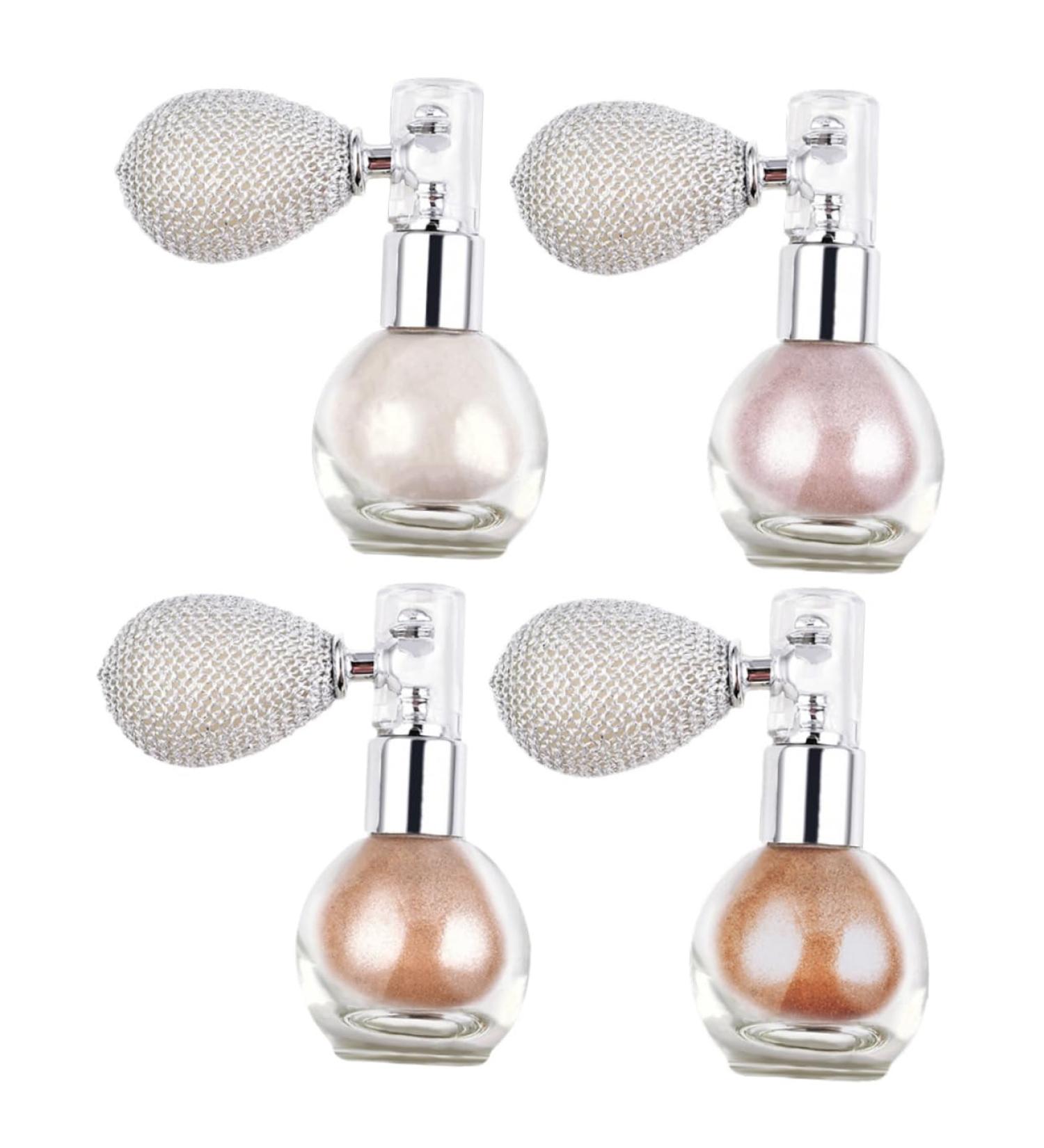 Buy 4pcs Shimmering Body Spray Set for Women - Glitter Face & Highlight Powder - International Shipping Available - Buy Online on GoSupps.com