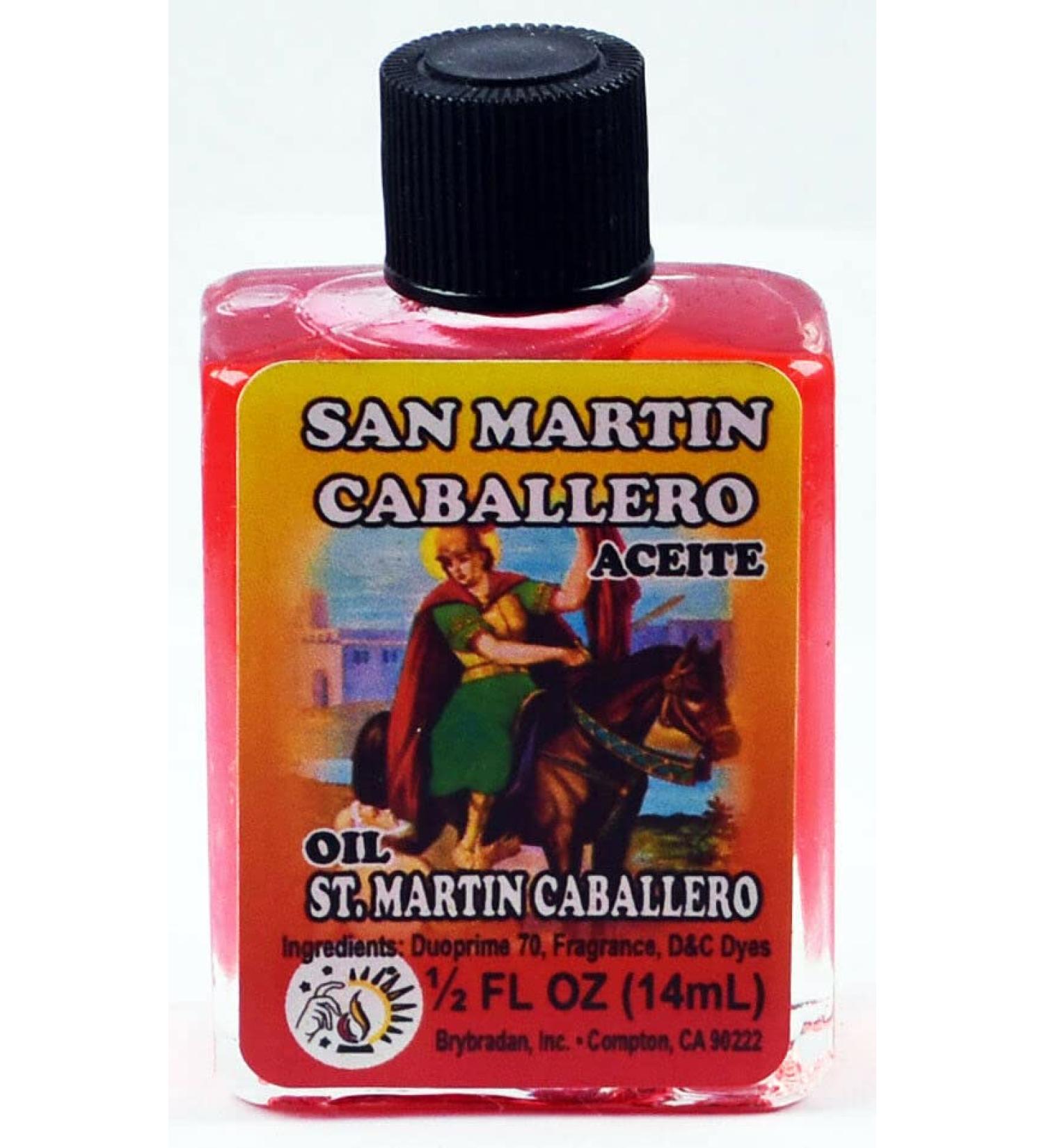 6 PIECES BRYBRADAN ST. MARTIN CABALLERO OIL/ACEITE 1/2 FL OZ 14.7ML MARTIN CABALLERO 6