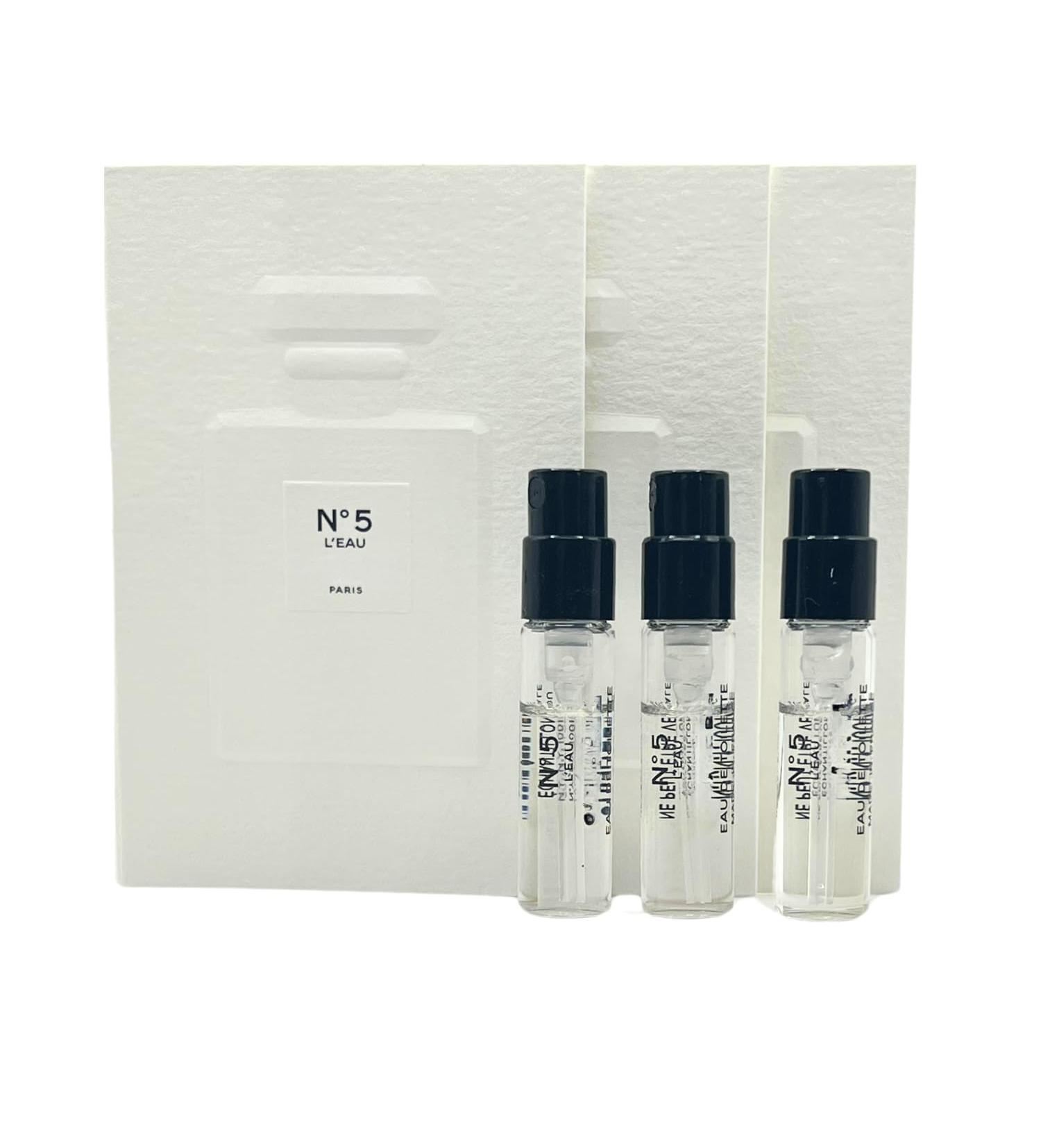 Set 3 Cologne Luxury Travel Size for Women Sample Spray Vial 0.05oz/ 1.5ml each. No 5 L'eau Set of 3 - Buy Online on GoSupps.com